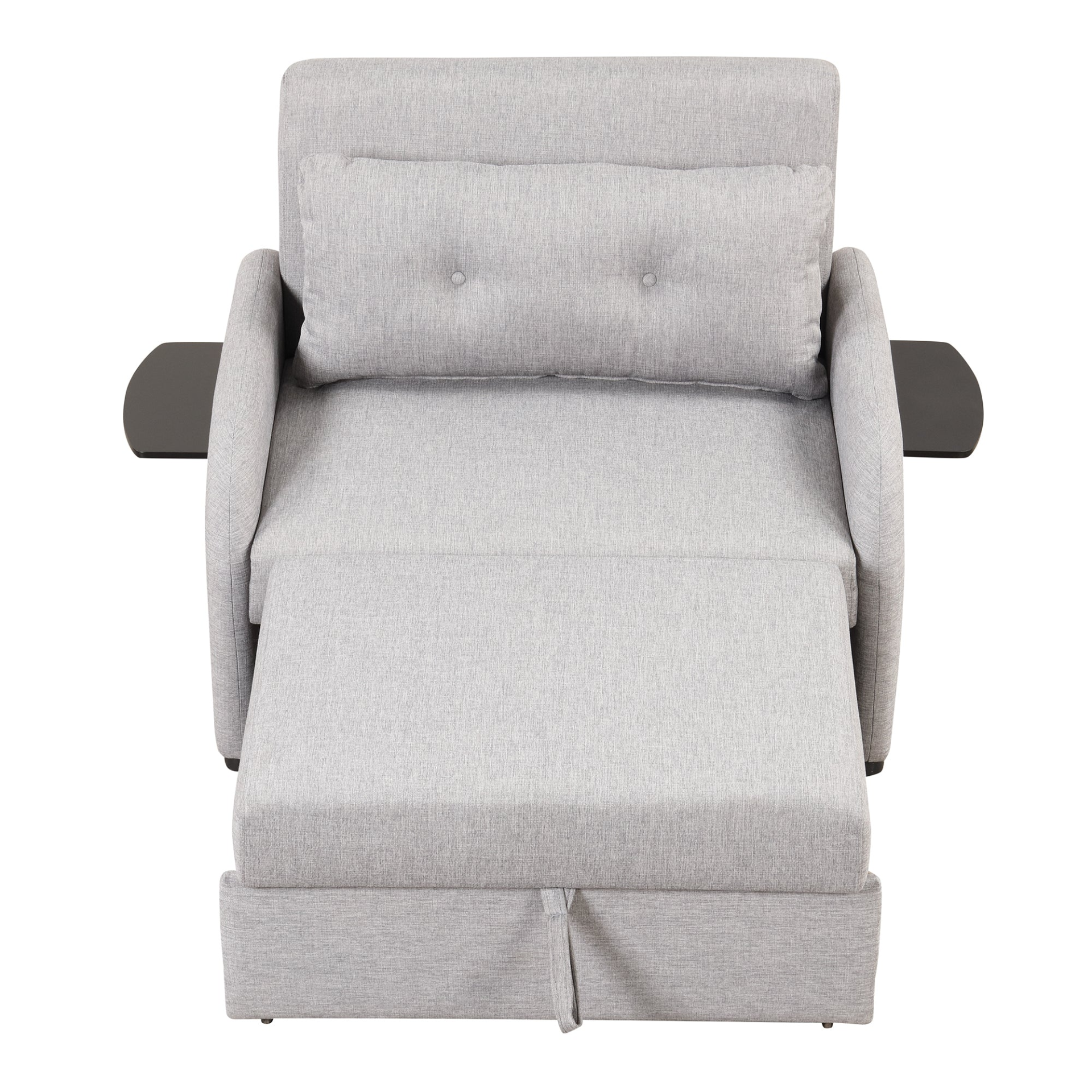 Sofa & Chair sets | Pull Out Sofa Sleeper 3 in 1 with 2 Wing Table and USB Charge for Living Room Recreation Room - Grey | casafoyer.myshopify.com