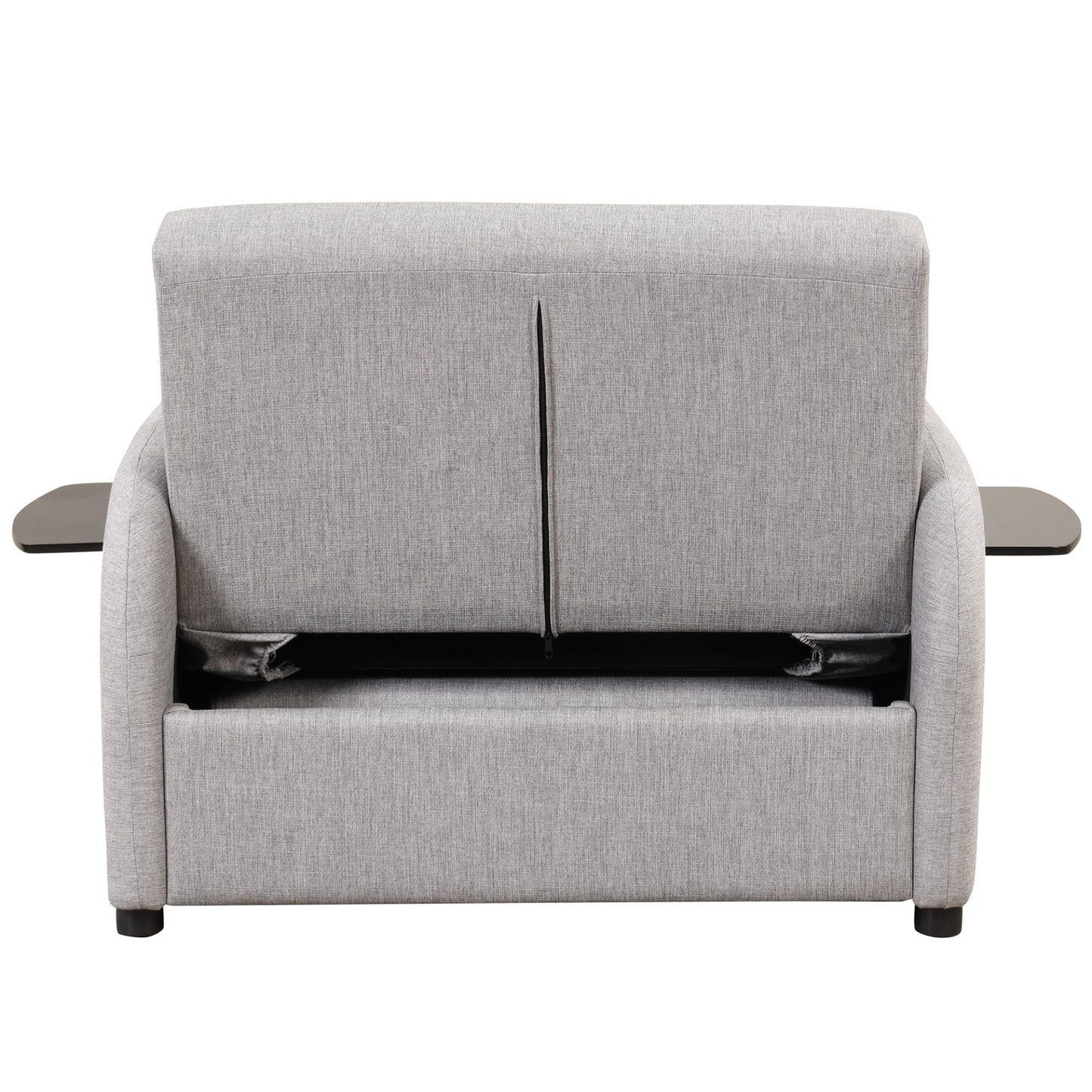 Sofa & Chair sets | Pull Out Sofa Sleeper 3 in 1 with 2 Wing Table and USB Charge for Living Room Recreation Room - Grey | casafoyer.myshopify.com