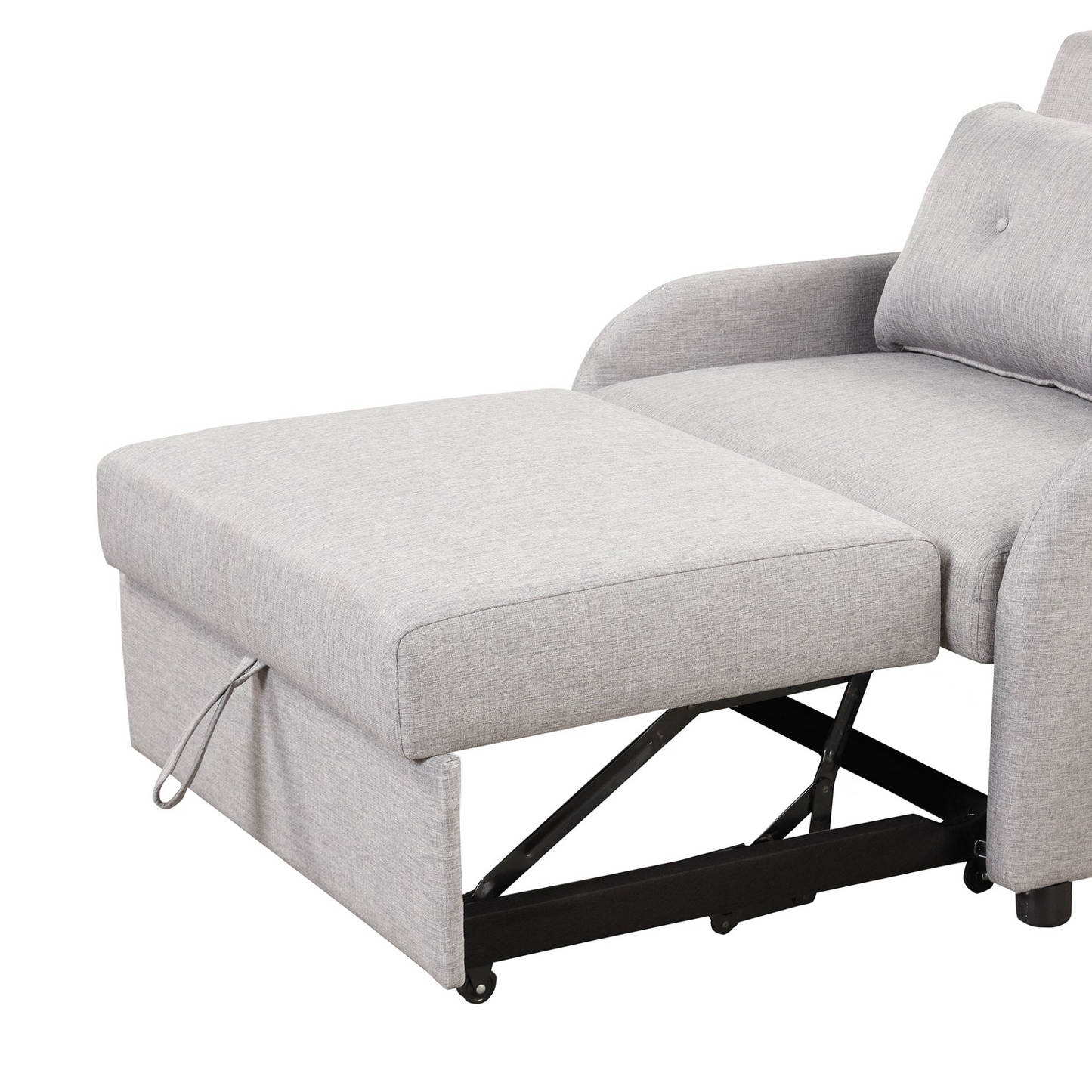 Sofa & Chair sets | Pull Out Sofa Sleeper 3 in 1 with 2 Wing Table and USB Charge for Living Room Recreation Room - Grey | casafoyer.myshopify.com