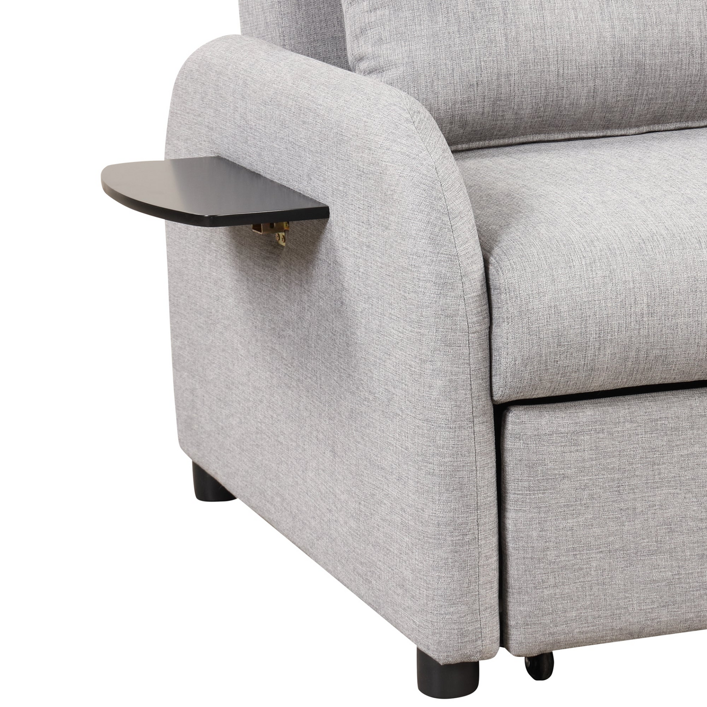 Sofa & Chair sets | Pull Out Sofa Sleeper 3 in 1 with 2 Wing Table and USB Charge for Living Room Recreation Room - Grey | casafoyer.myshopify.com