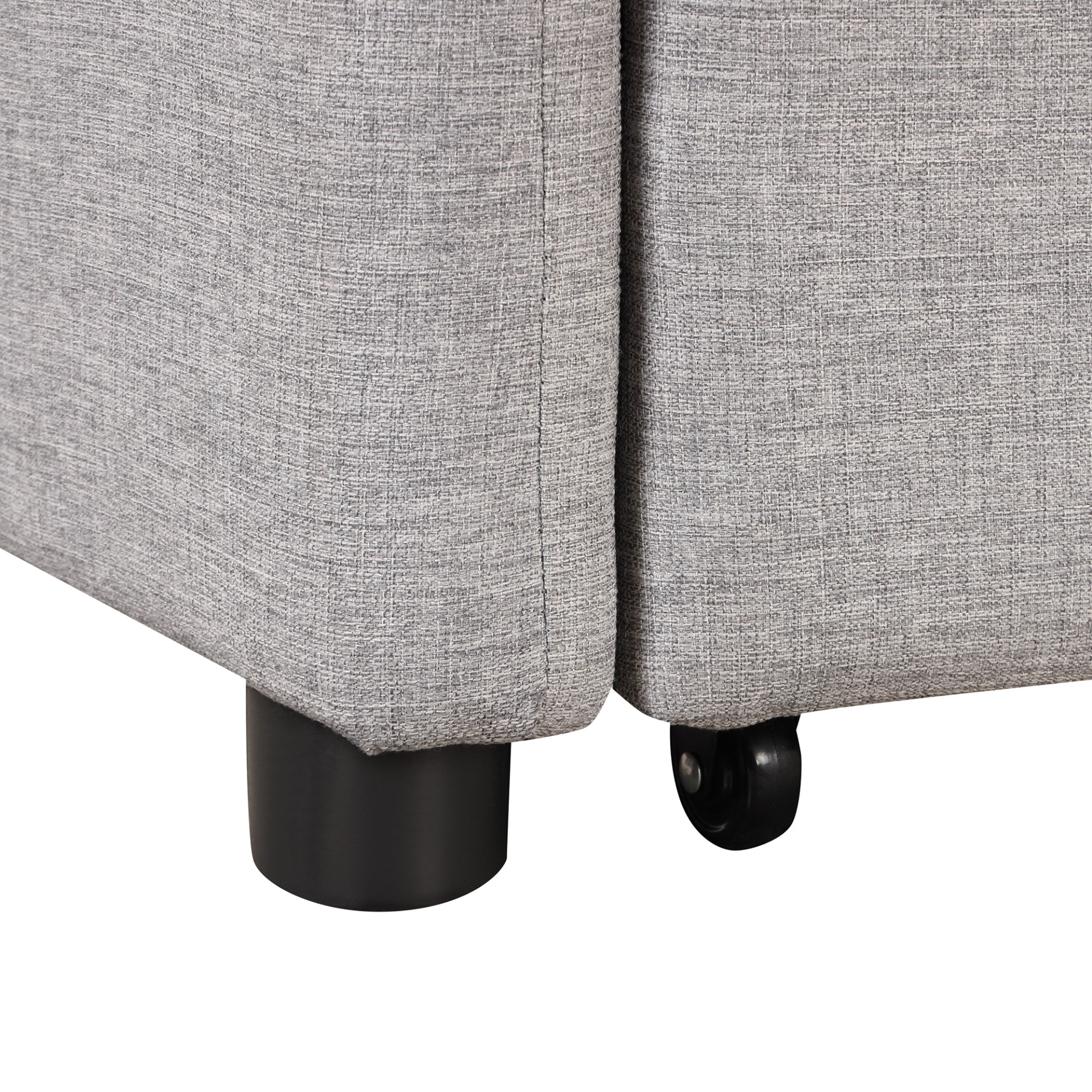 Sofa & Chair sets | Pull Out Sofa Sleeper 3 in 1 with 2 Wing Table and USB Charge for Living Room Recreation Room - Grey | casafoyer.myshopify.com