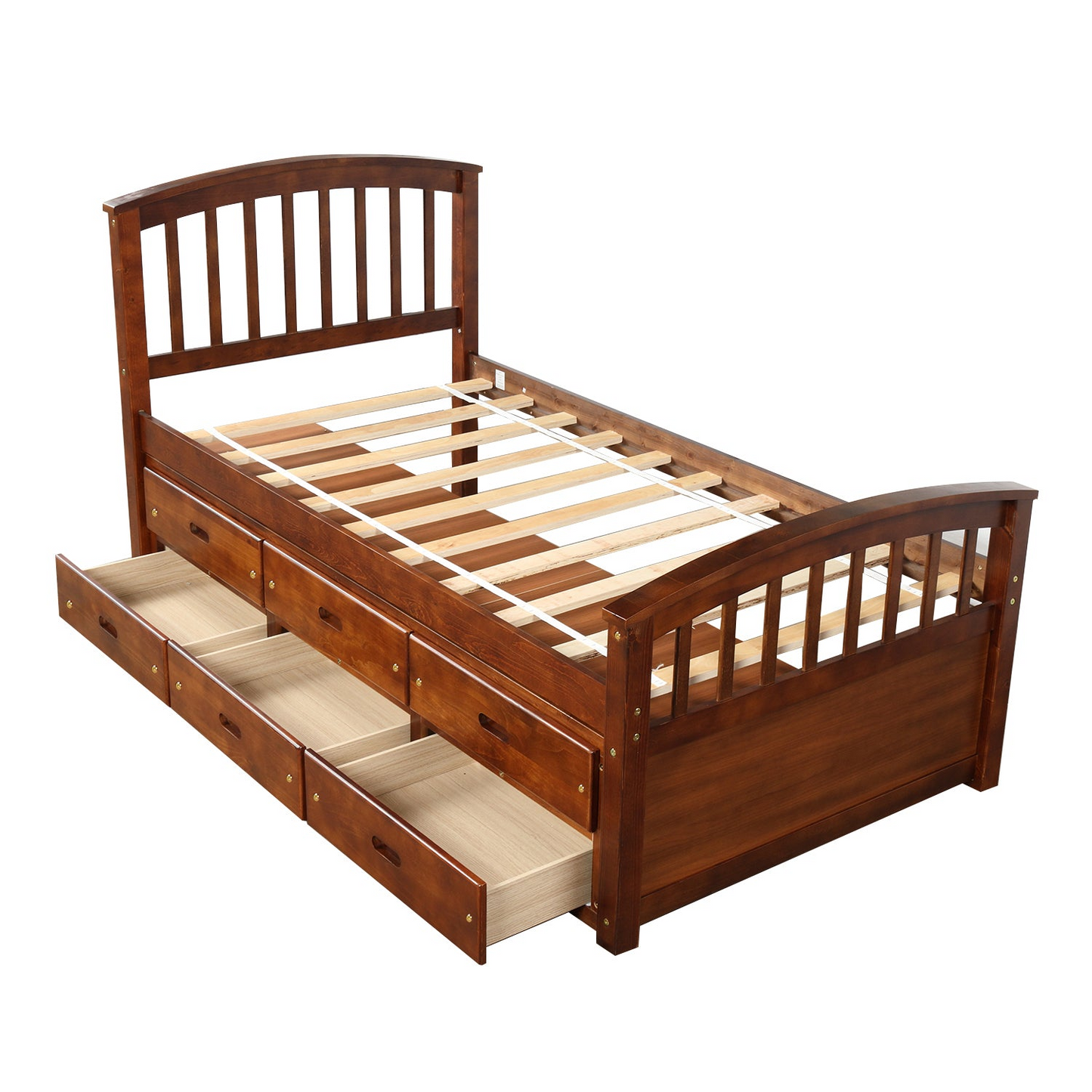 Sofa & Chair sets | Twin Size Platform Storage Bed Solid Wood Bed with 6 Drawers | casafoyer.myshopify.com