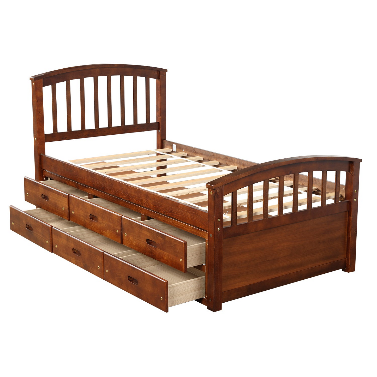 Sofa & Chair sets | Twin Size Platform Storage Bed Solid Wood Bed with 6 Drawers | casafoyer.myshopify.com