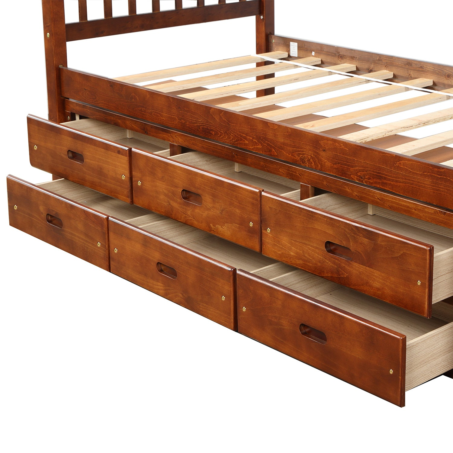 Sofa & Chair sets | Twin Size Platform Storage Bed Solid Wood Bed with 6 Drawers | casafoyer.myshopify.com