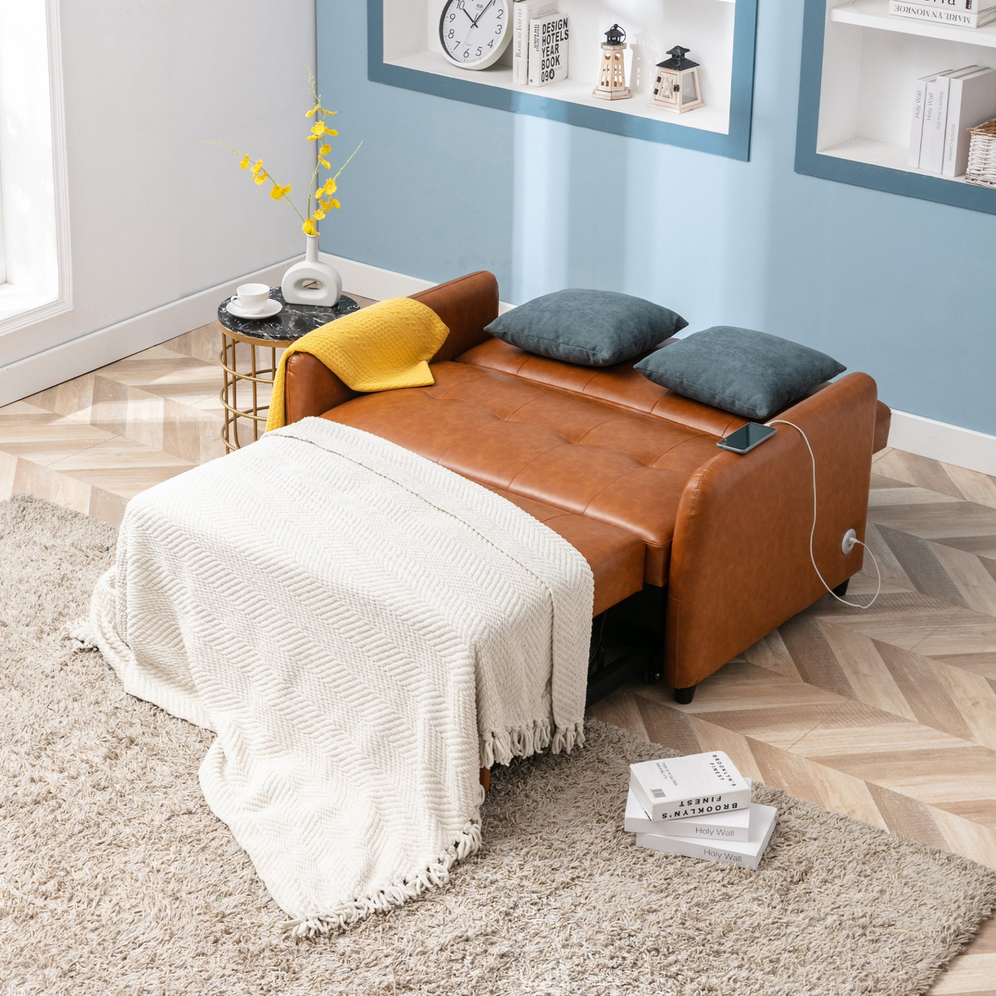 Sofa & Chair sets | Convertible Sleeper Bed, Adjustable Oversized Armchair  with Dual USB Ports for Small Space | casafoyer.myshopify.com