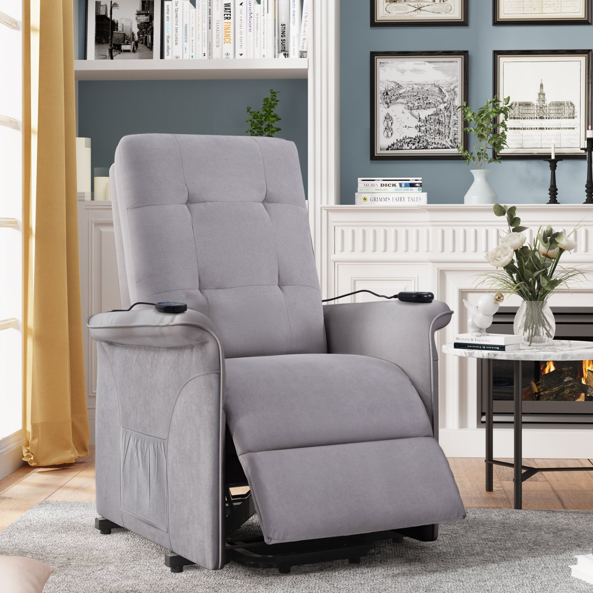 Sofa & Chair sets | Power Lift Chair for Elderly with Adjustable Massage Function Recliner Chair for Living Room | casafoyer.myshopify.com