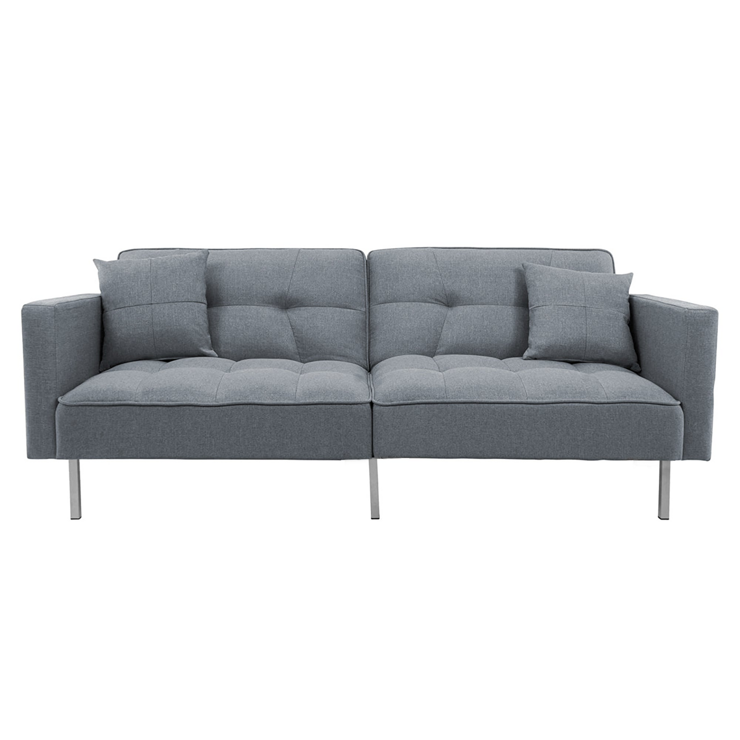 Sofa & Chair sets | Linen Upholstered Modern Convertible Folding Futon Sofa Bed for Compact Living Space, Apartment, Dorm | casafoyer.myshopify.com