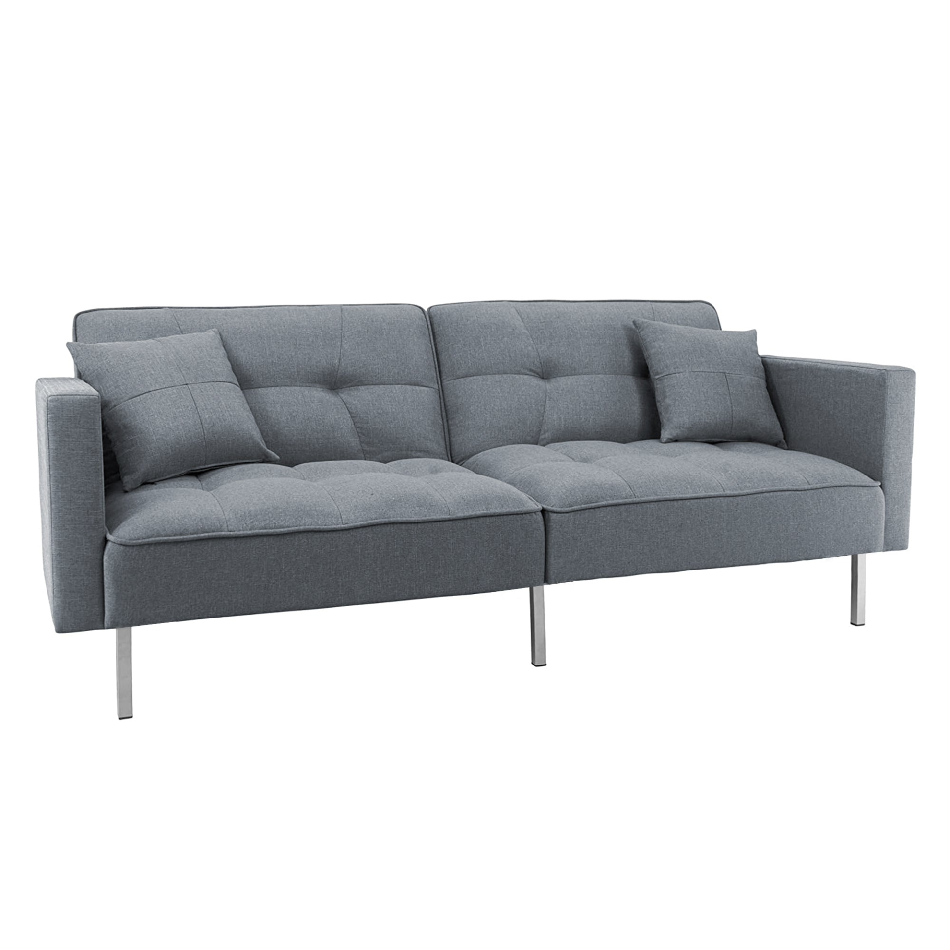 Sofa & Chair sets | Linen Upholstered Modern Convertible Folding Futon Sofa Bed for Compact Living Space, Apartment, Dorm | casafoyer.myshopify.com