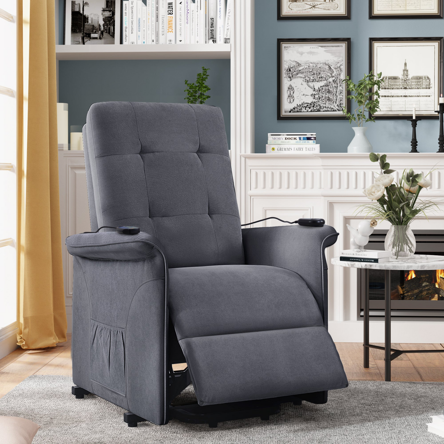 Sofa & Chair sets | Power Lift Chair for Elderly with Adjustable Massage Function Recliner Chair for Living Room | casafoyer.myshopify.com