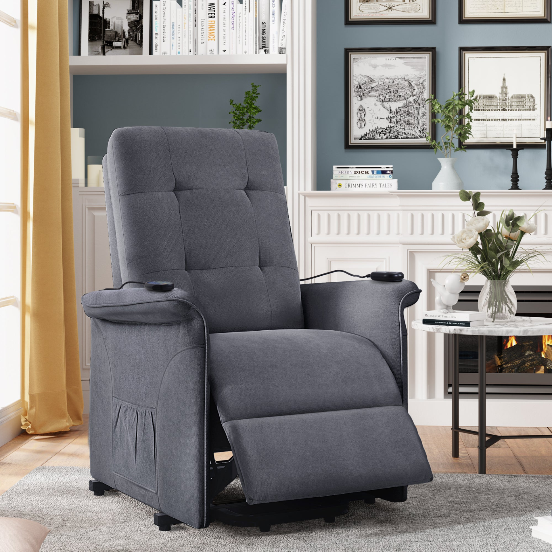 Sofa & Chair sets | Power Lift Chair for Elderly with Adjustable Massage Function Recliner Chair for Living Room | casafoyer.myshopify.com
