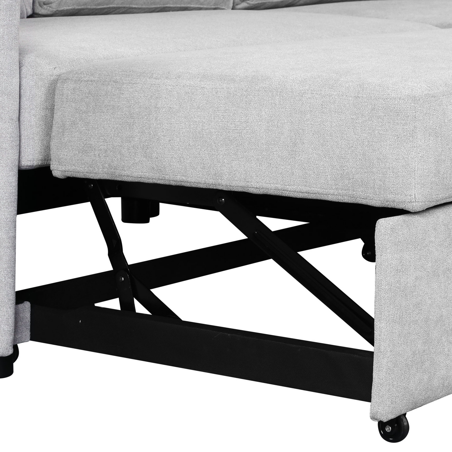 Sofa & Chair sets | Modern Convertible Sleeper Sofa Bed with Storage Chaise,Gray | casafoyer.myshopify.com