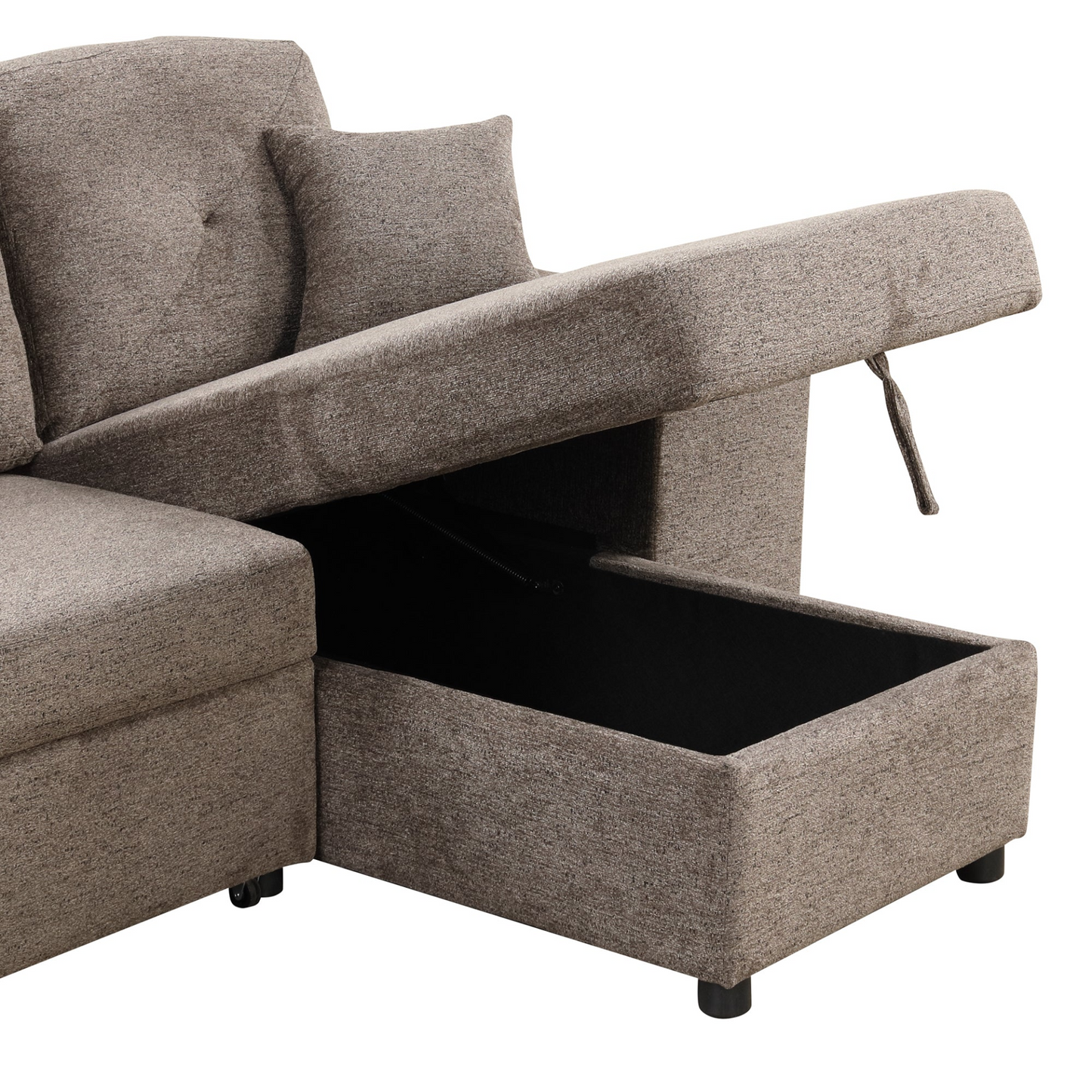 Sofa & Chair sets | Reversible Sleeper Sectional Sofa Bed with Side Shelf and 2 Stools,Pull-Out L-Shaped Sofa Bed,Corner Sofa-Bed with Storage Chaise Left/Right Hande for Living Room,Knox Charcoal | casafoyer.myshopify.com