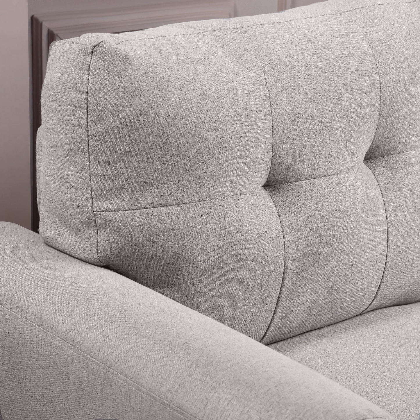 Sofa & Chair sets | Modern Living Room Sofa Linen Upholstered Couch Furniture for Home or Office ,Light Grey,3-Seat | casafoyer.myshopify.com