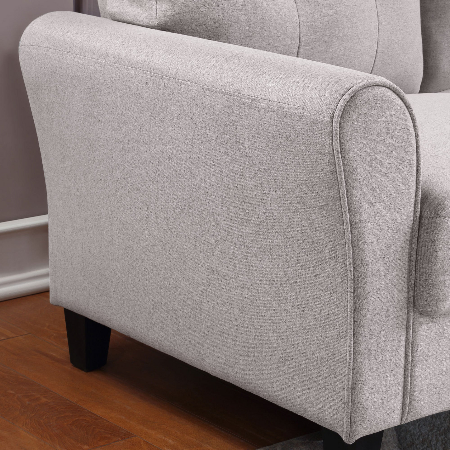 Sofa & Chair sets | Modern Living Room Sofa Linen Upholstered Couch Furniture for Home or Office ,Light Grey,3-Seat | casafoyer.myshopify.com