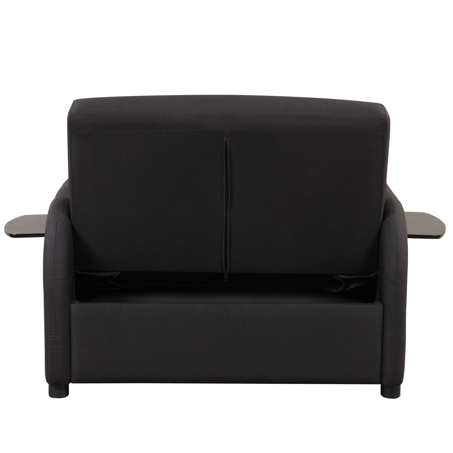 Sofa & Chair sets | pull out sofa sleeper 3 in 1 with 2 wing table and usb charge for nap line fabric for living room recreation room Black | casafoyer.myshopify.com