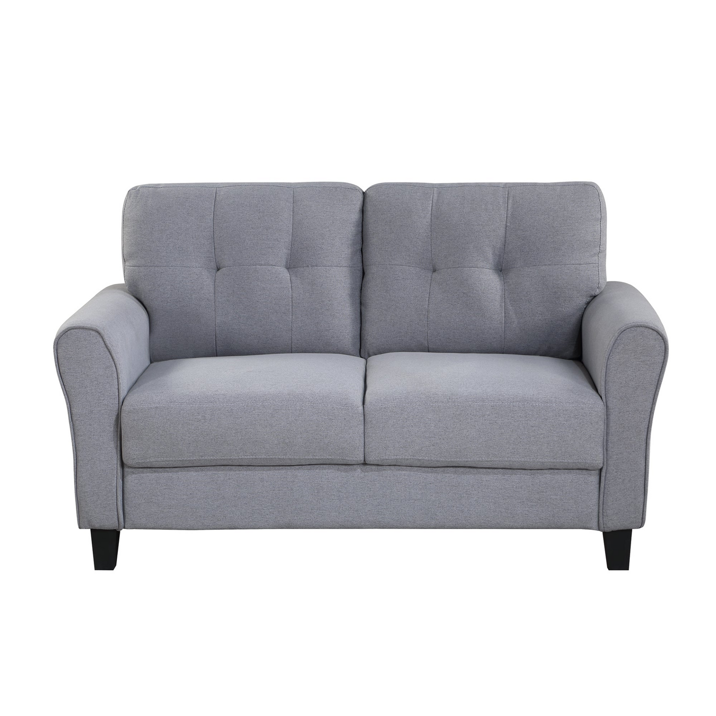 Sofa & Chair sets | Modern Living Room Loveseat Linen Upholstered Couch Furniture for Home or Office ,Light Grey-Blue,2-Seat | casafoyer.myshopify.com