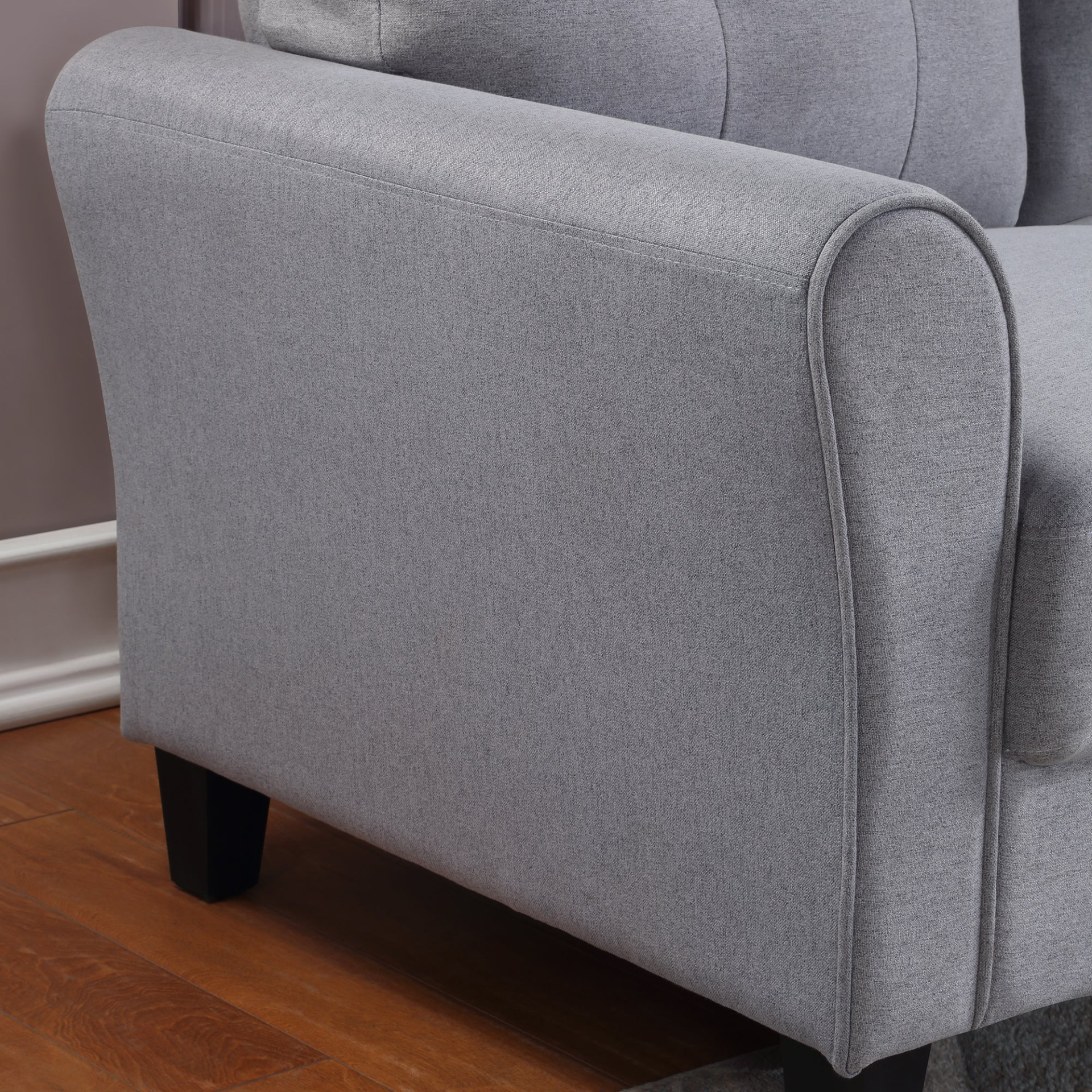 Sofa & Chair sets | Modern Living Room Loveseat Linen Upholstered Couch Furniture for Home or Office ,Light Grey-Blue,2-Seat | casafoyer.myshopify.com