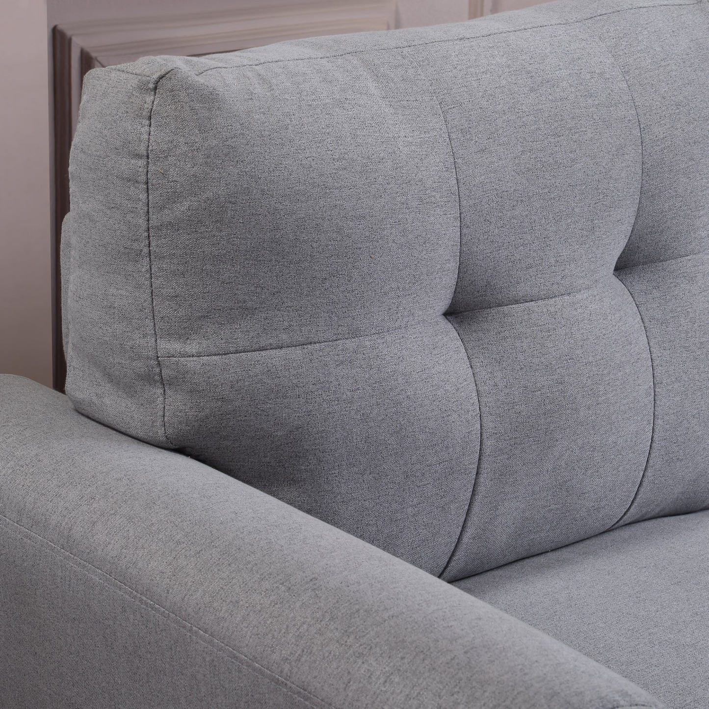 Sofa & Chair sets | Modern Living Room Loveseat Linen Upholstered Couch Furniture for Home or Office ,Light Grey-Blue,2-Seat | casafoyer.myshopify.com