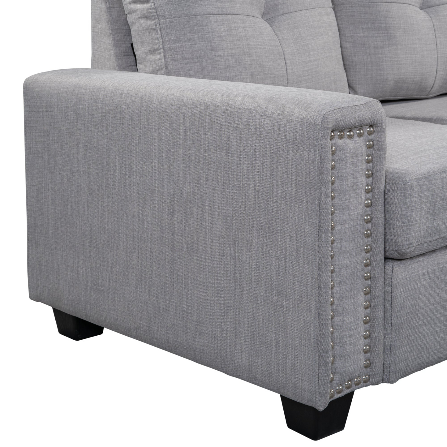 Sofa & Chair sets | Reversible Sectional Sofa with Storage Ottoman - Space Saving L-shape Couch for Large Space | casafoyer.myshopify.com