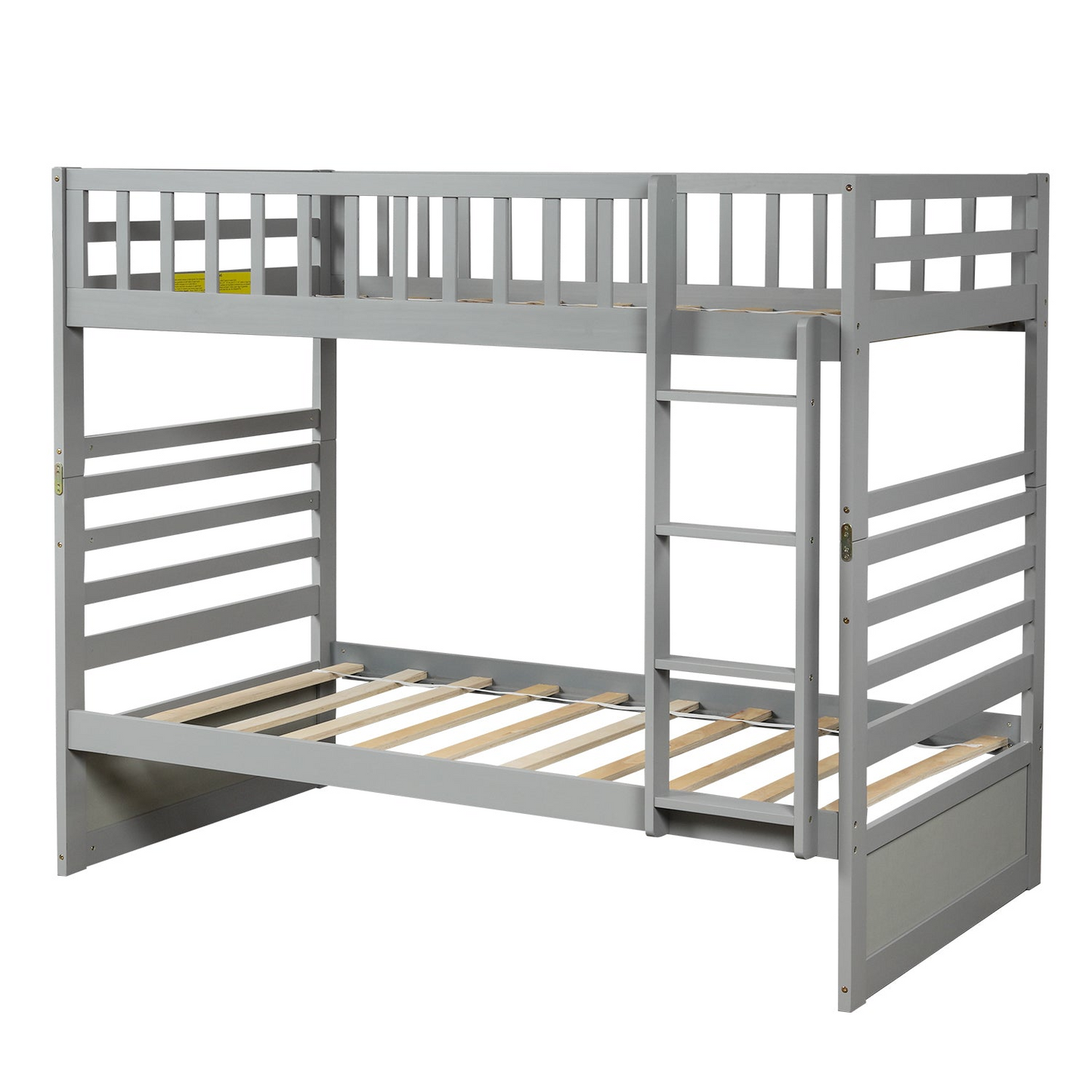 Bed | Twin Bunk Beds for Kids with Safety Rail and Movable Trundle bed | casafoyer.myshopify.com