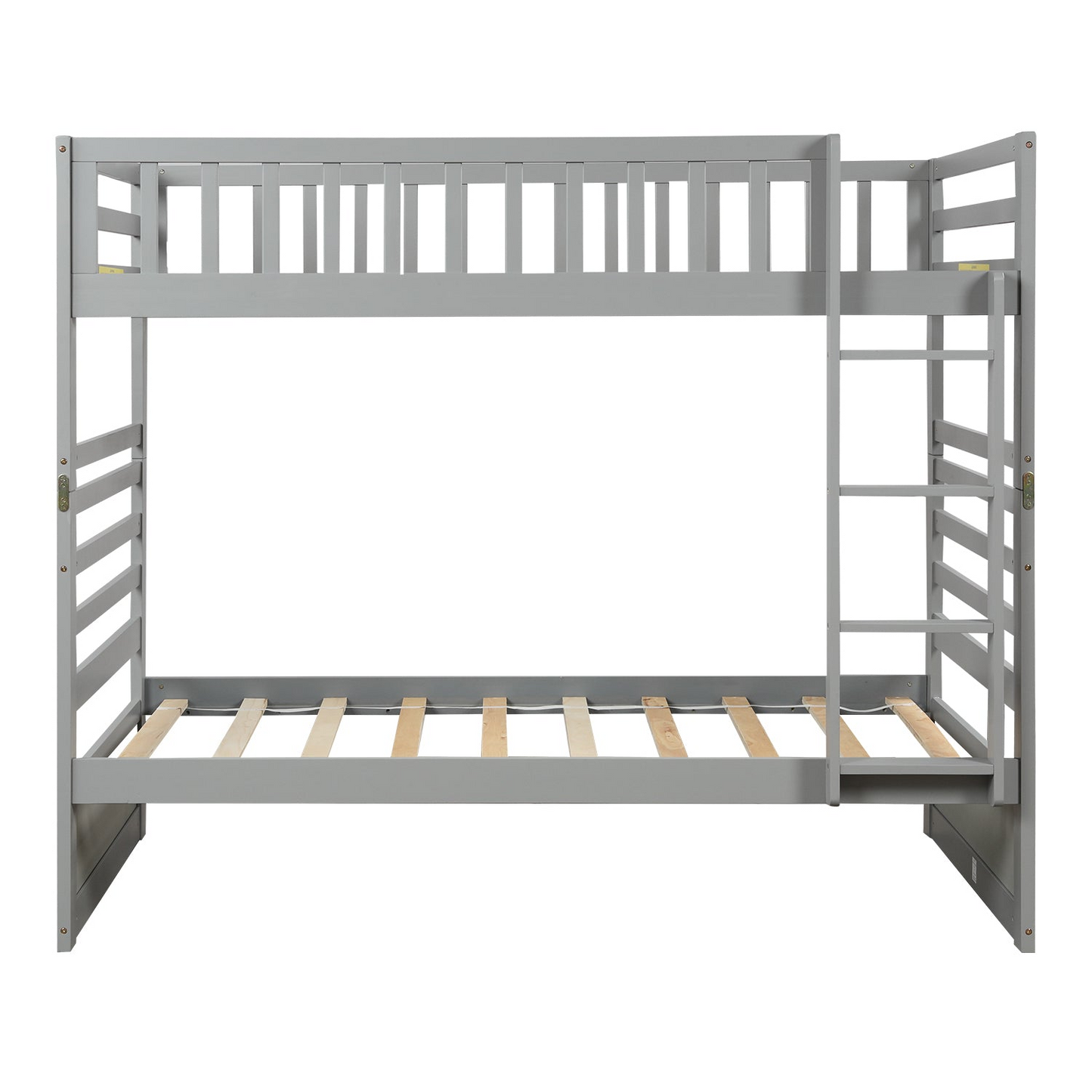 Bed | Twin Bunk Beds for Kids with Safety Rail and Movable Trundle bed | casafoyer.myshopify.com