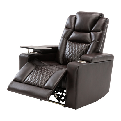 Sofa & Chair sets | Motion Recliner with USB Charging Port and Hidden Arm Storage, Home Theater Seating with 2 Convenient Cup Holders Design and 360? Swivel Tray Table | casafoyer.myshopify.com