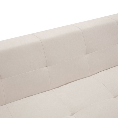 [product_type] | 110.2*72.8" Modular Modular Combination Living Room Sofa Set, Modern Minimalist Sofa, Living Room Upholstered Sofa Bed, Bedroom, 2pcs Computer Free Combination, L-Shaped,Beige | casafoyer.myshopify.com