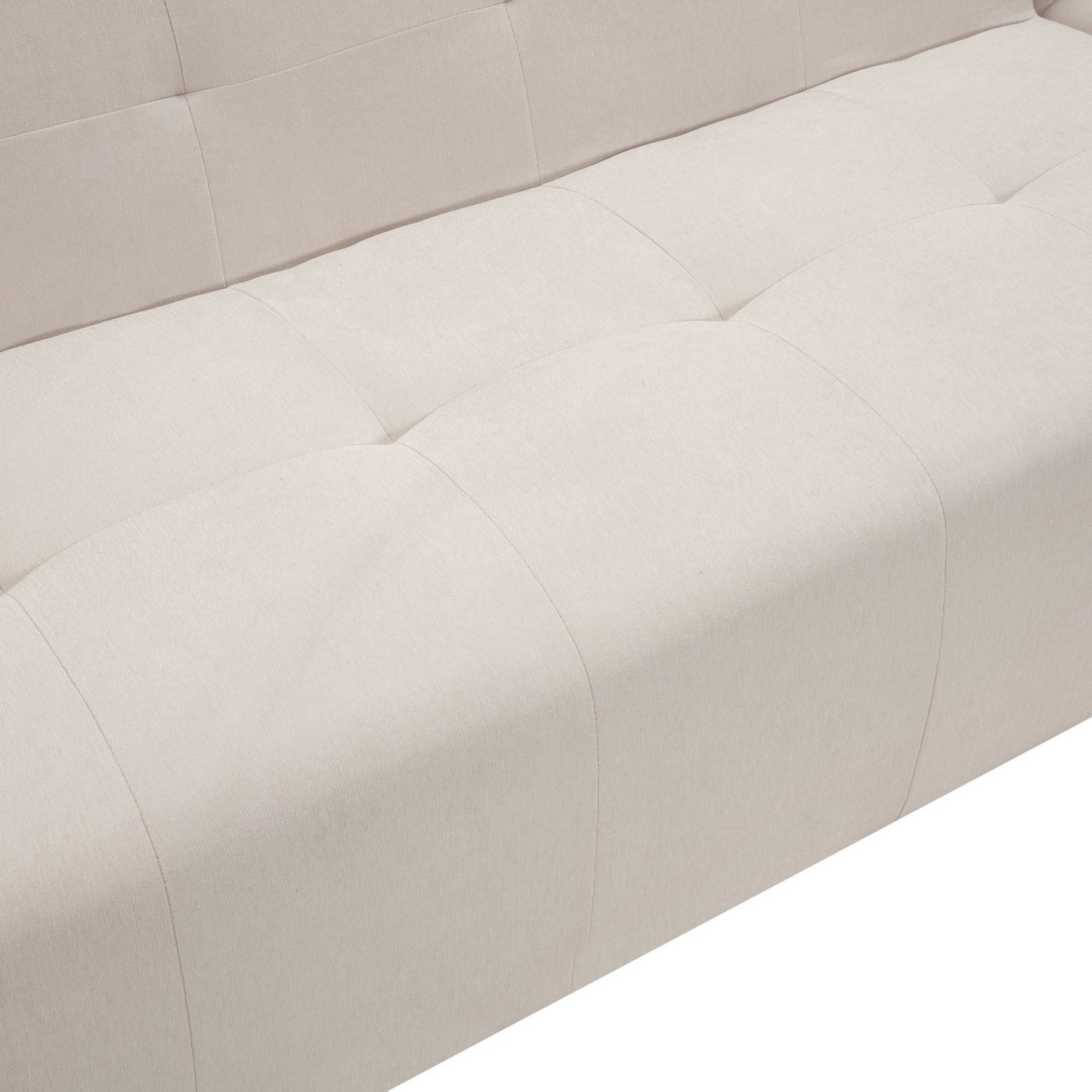 [product_type] | 110.2*72.8" Modular Modular Combination Living Room Sofa Set, Modern Minimalist Sofa, Living Room Upholstered Sofa Bed, Bedroom, 2pcs Computer Free Combination, L-Shaped,Beige | casafoyer.myshopify.com