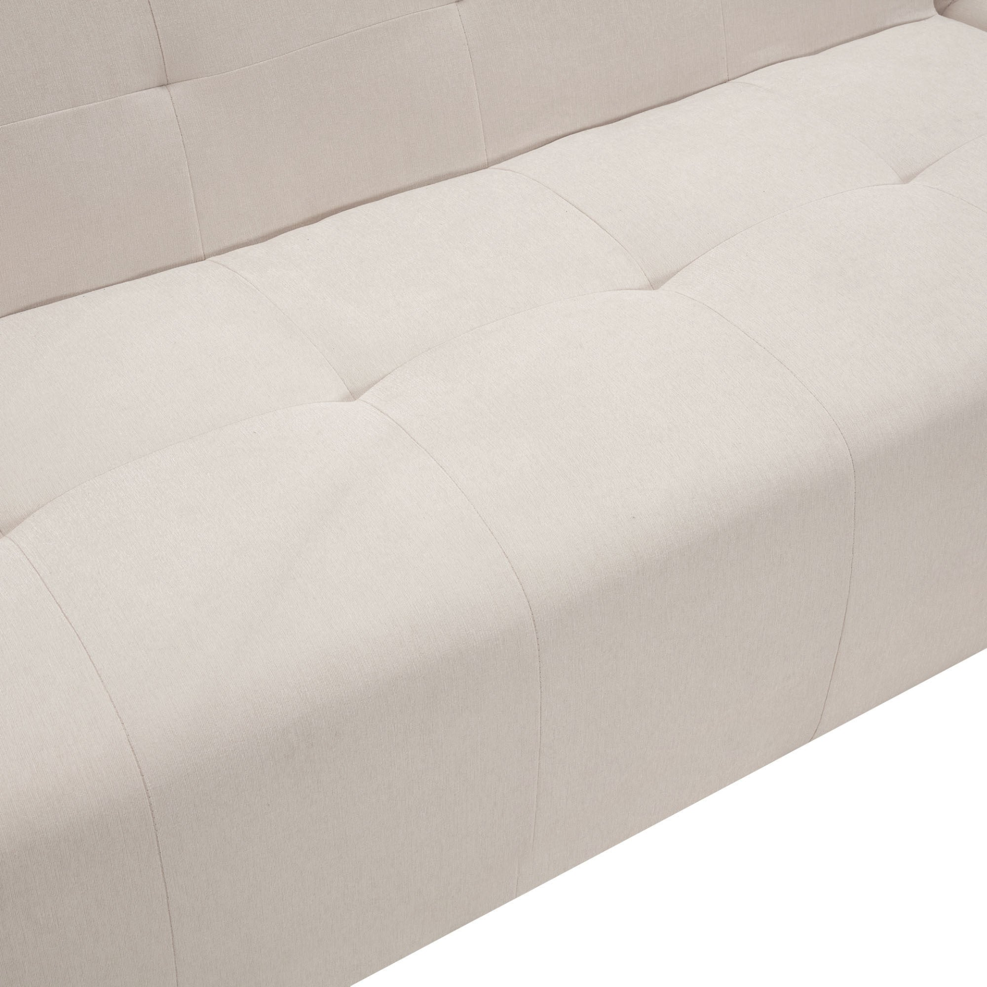 [product_type] | 110.2*72.8" Modular Modular Combination Living Room Sofa Set, Modern Minimalist Sofa, Living Room Upholstered Sofa Bed, Bedroom, 2pcs Computer Free Combination, L-Shaped,Beige | casafoyer.myshopify.com