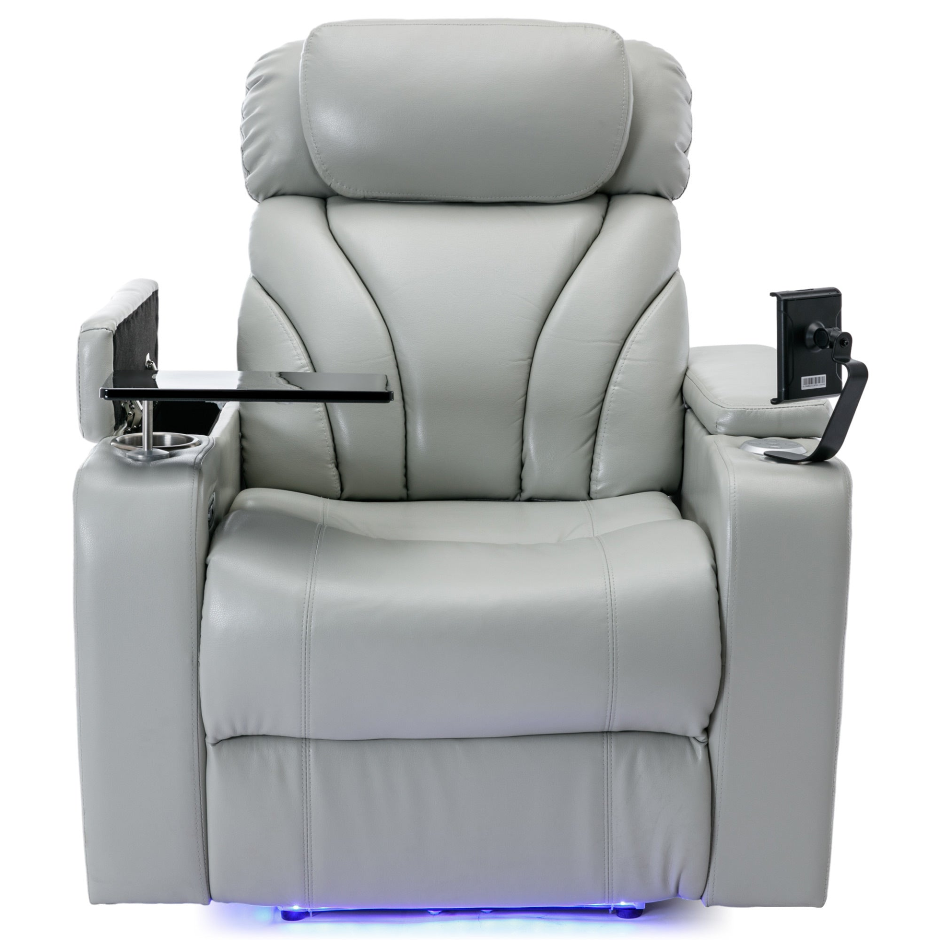 Sofa & Chair sets | Power Motion Recliner with USB Charging Port and Hidden Arm Storage, Home Theater Seating with Convenient Cup Holder Design ,and stereo(light grey) | casafoyer.myshopify.com