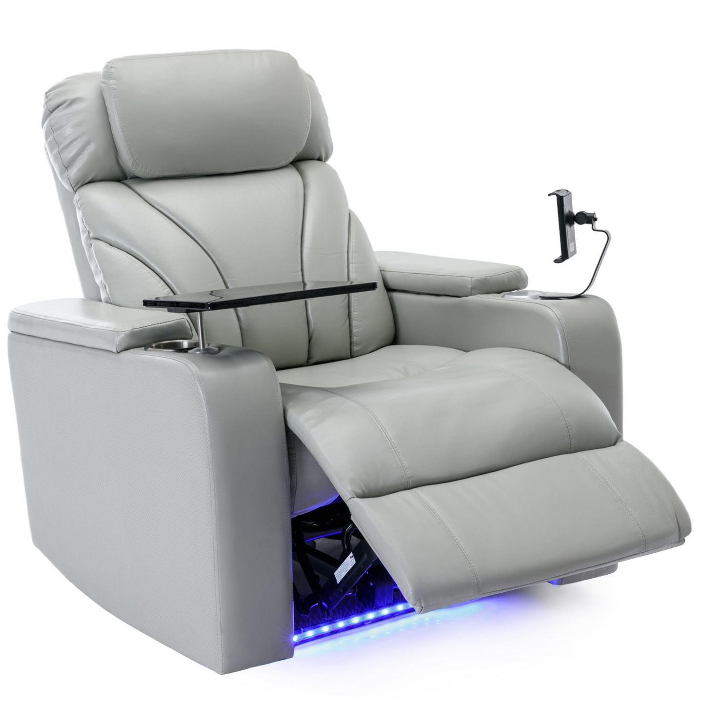 Sofa & Chair sets | Power Motion Recliner with USB Charging Port and Hidden Arm Storage, Home Theater Seating with Convenient Cup Holder Design ,and stereo(light grey) | casafoyer.myshopify.com