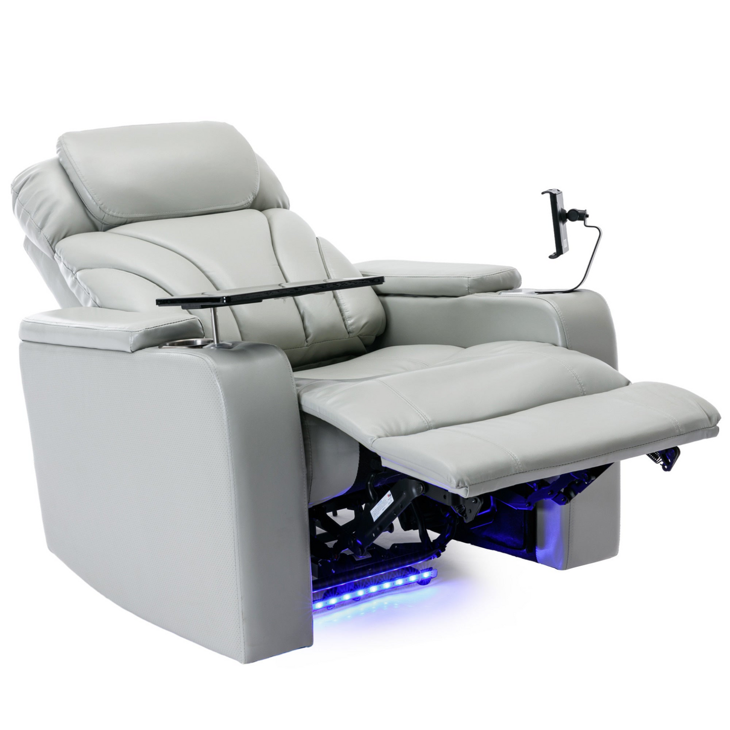 Sofa & Chair sets | Power Motion Recliner with USB Charging Port and Hidden Arm Storage, Home Theater Seating with Convenient Cup Holder Design ,and stereo(light grey) | casafoyer.myshopify.com