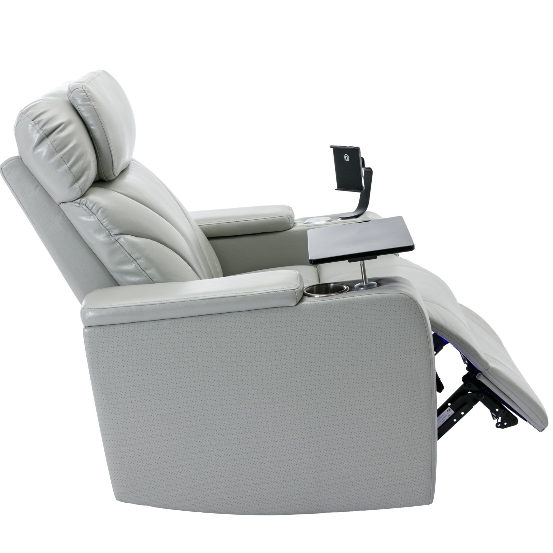 Sofa & Chair sets | Power Motion Recliner with USB Charging Port and Hidden Arm Storage, Home Theater Seating with Convenient Cup Holder Design ,and stereo(light grey) | casafoyer.myshopify.com