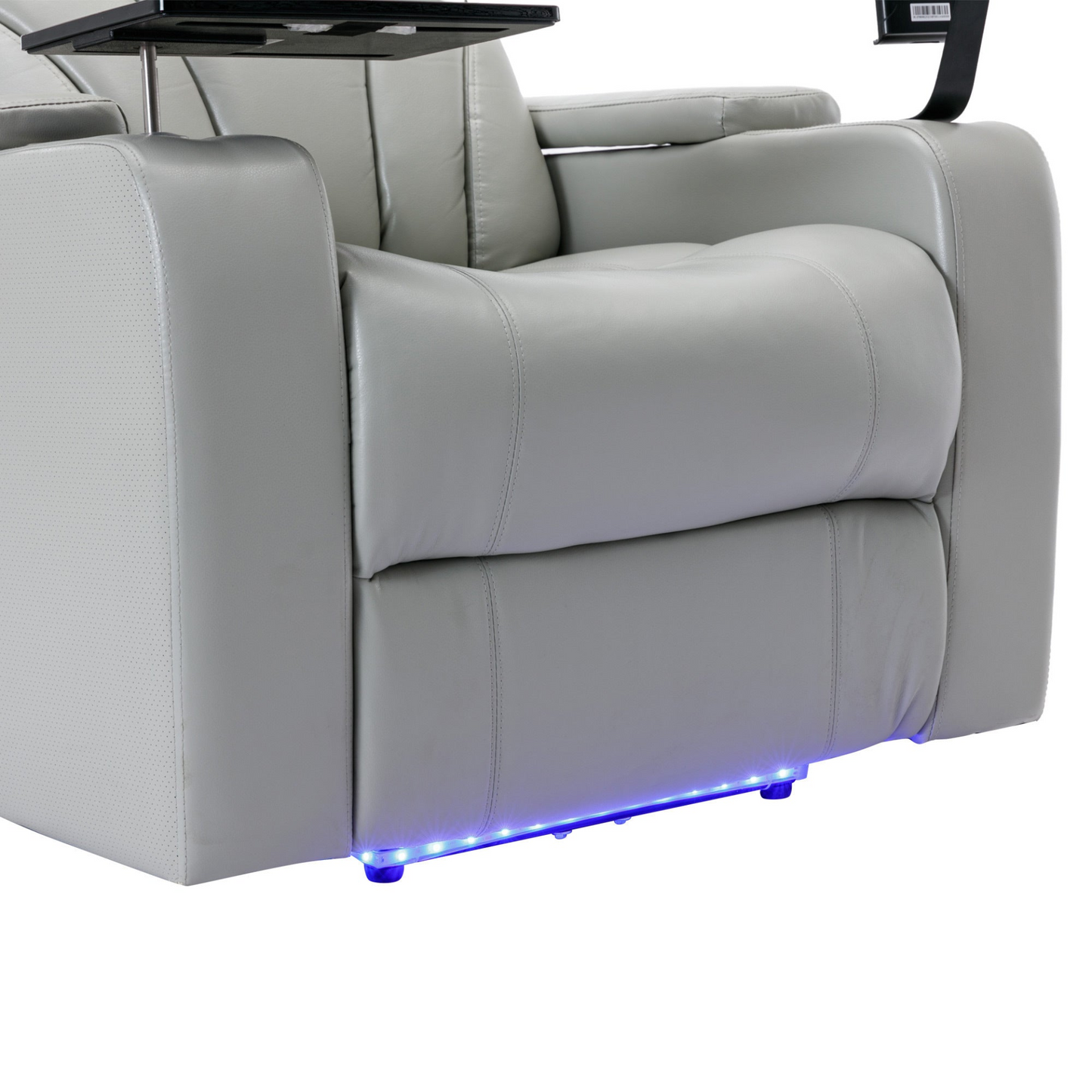 Sofa & Chair sets | Power Motion Recliner with USB Charging Port and Hidden Arm Storage, Home Theater Seating with Convenient Cup Holder Design ,and stereo(light grey) | casafoyer.myshopify.com