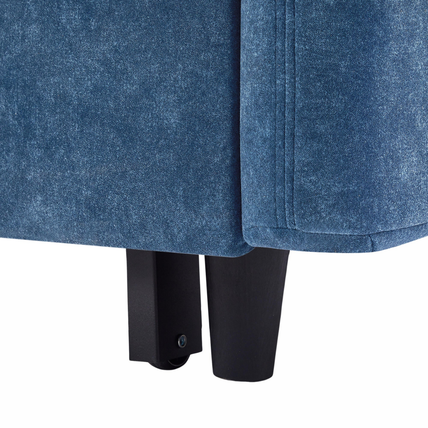 [product_type] | 55.1" Pull Out Sleep Sofa Bed Loveseats Sofa Couch with Adjsutable Backrest, Storage Pockets, 2 Soft Pillows, USB Ports for Living Room, Bedroom, Apartment, Office, Blue | casafoyer.myshopify.com