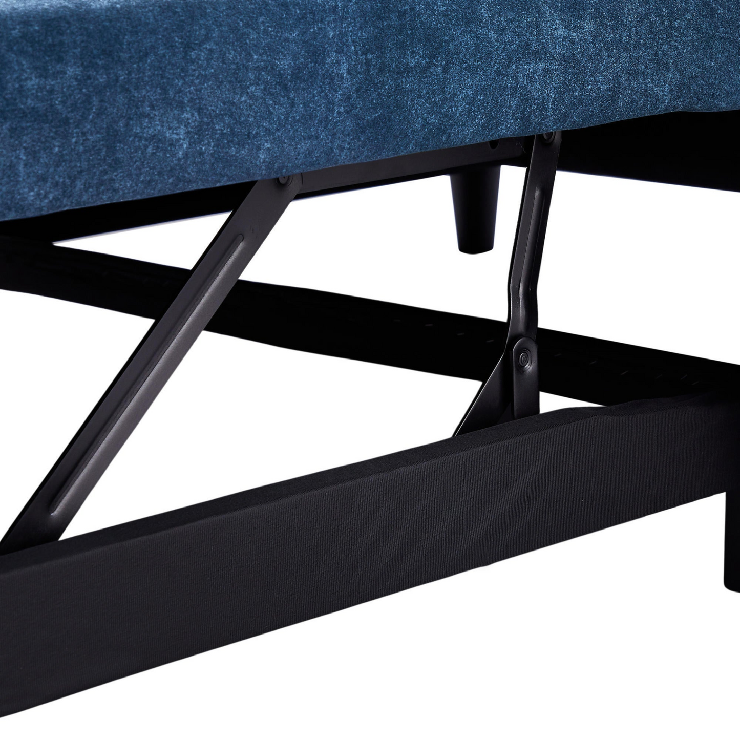 [product_type] | 55.1" Pull Out Sleep Sofa Bed Loveseats Sofa Couch with Adjsutable Backrest, Storage Pockets, 2 Soft Pillows, USB Ports for Living Room, Bedroom, Apartment, Office, Blue | casafoyer.myshopify.com