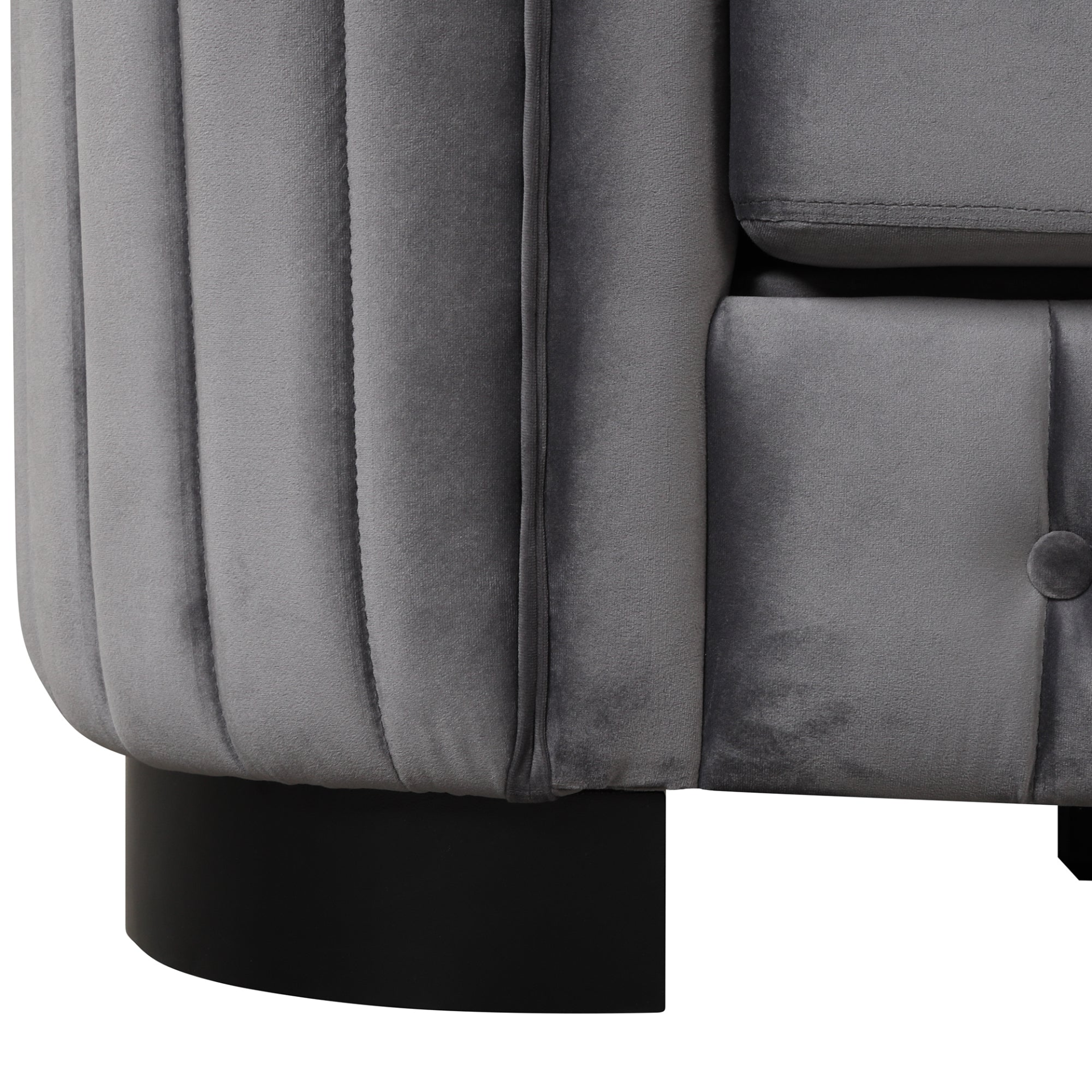 Sofa & Chair sets | Velvet Upholstered Loveseat Sofa,Modern Loveseat Sofa with Thick Removable Seat Cushion,2-Person Loveseat Sofa Couch for Living Room,Bedroom,or Small Space,Gray | casafoyer.myshopify.com