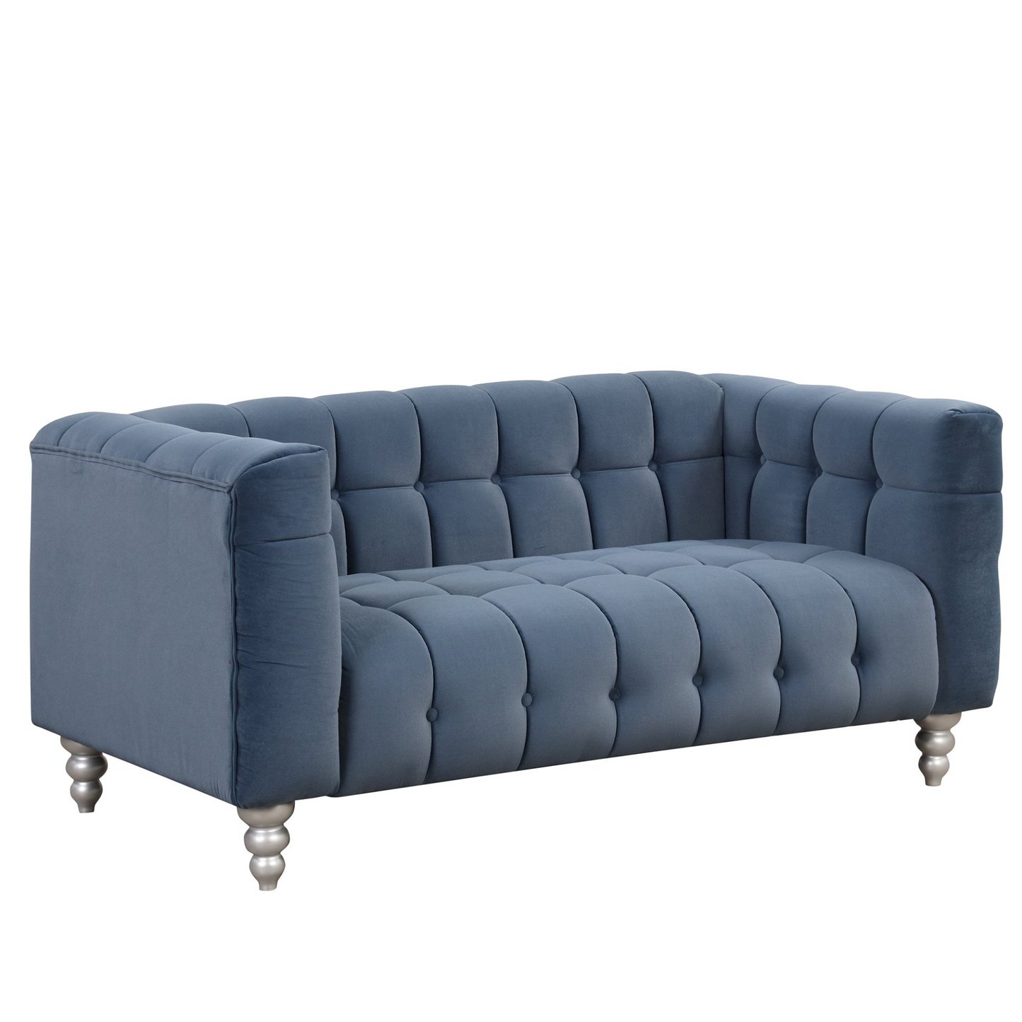 Sofa & Chair sets | Modern Sofa Dutch Fluff Upholstered sofa with solid wood legs, buttoned tufted backrest,blue | casafoyer.myshopify.com