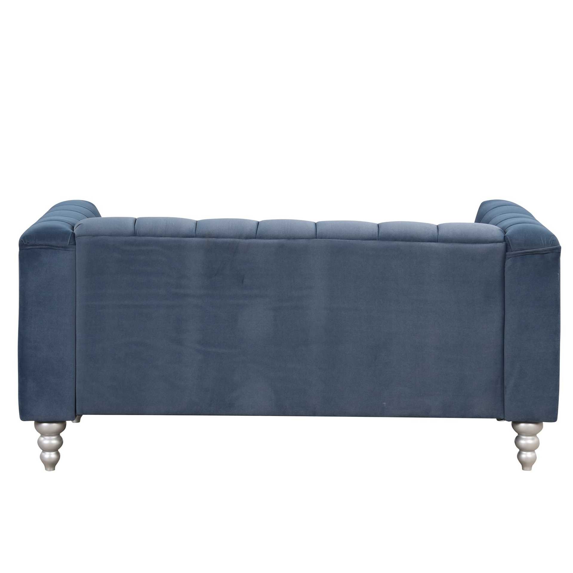 Sofa & Chair sets | Modern Sofa Dutch Fluff Upholstered sofa with solid wood legs, buttoned tufted backrest,blue | casafoyer.myshopify.com