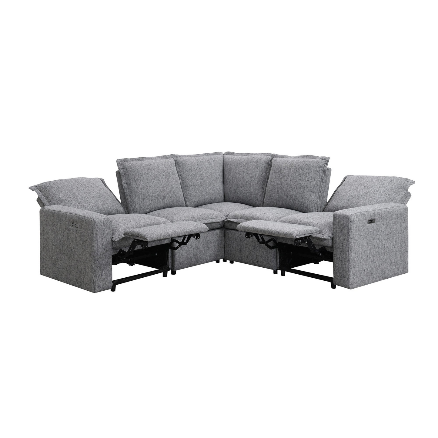 Sofa & Chair sets | Power Recliner Chair Home Theater Seating Soft Chair with USB Port for Living Room, Bedroom, Theater room, Grey | casafoyer.myshopify.com