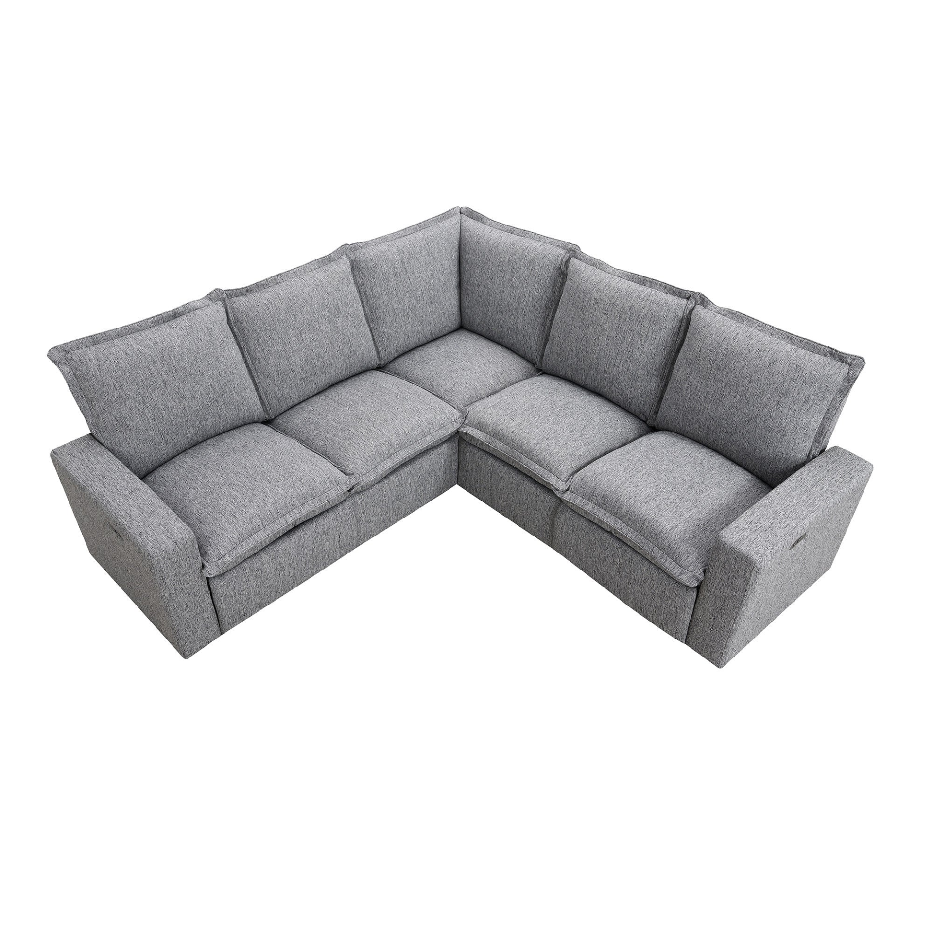 Sofa & Chair sets | Power Recliner Chair Home Theater Seating Soft Chair with USB Port for Living Room, Bedroom, Theater room, Grey | casafoyer.myshopify.com