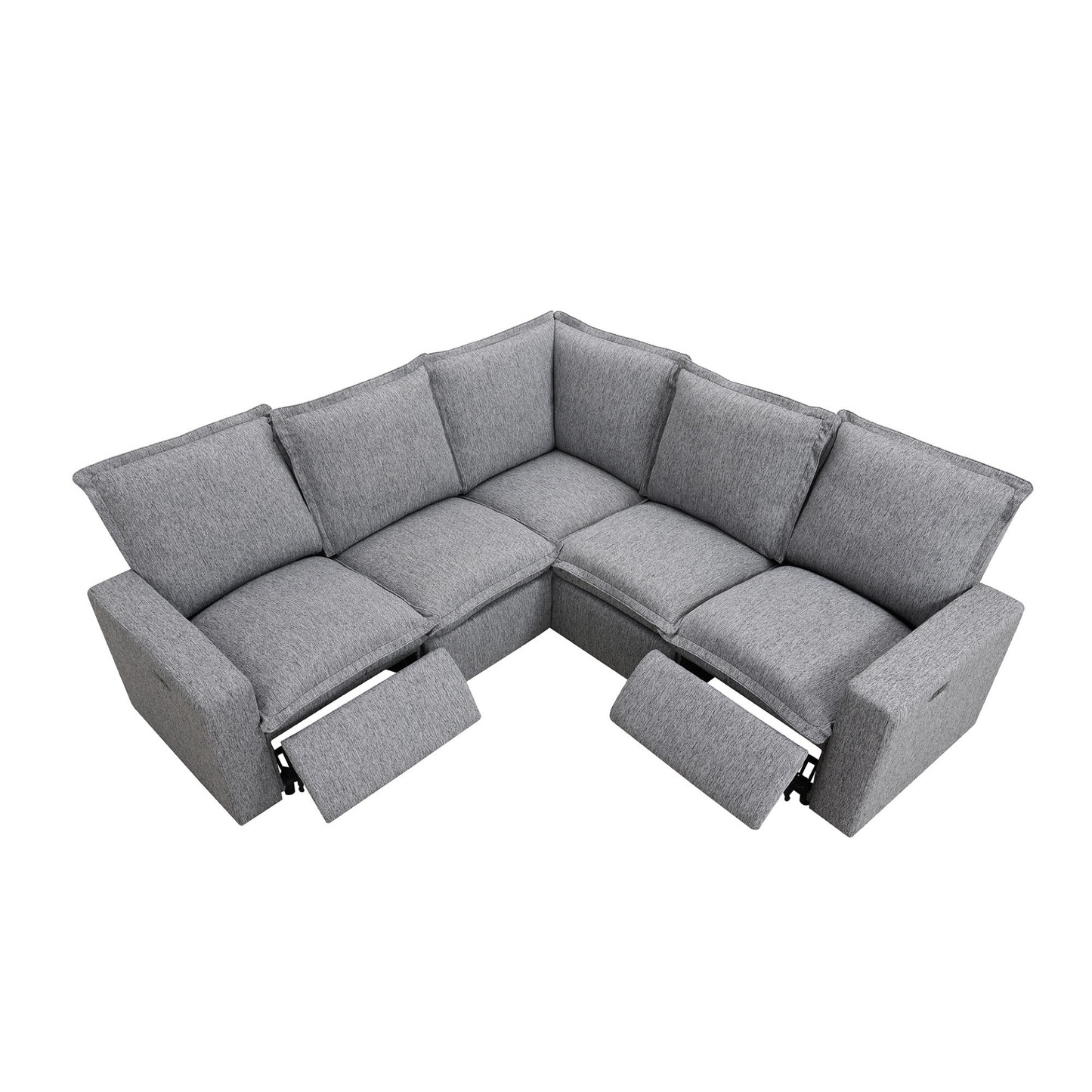 Sofa & Chair sets | Power Recliner Chair Home Theater Seating Soft Chair with USB Port for Living Room, Bedroom, Theater room, Grey | casafoyer.myshopify.com