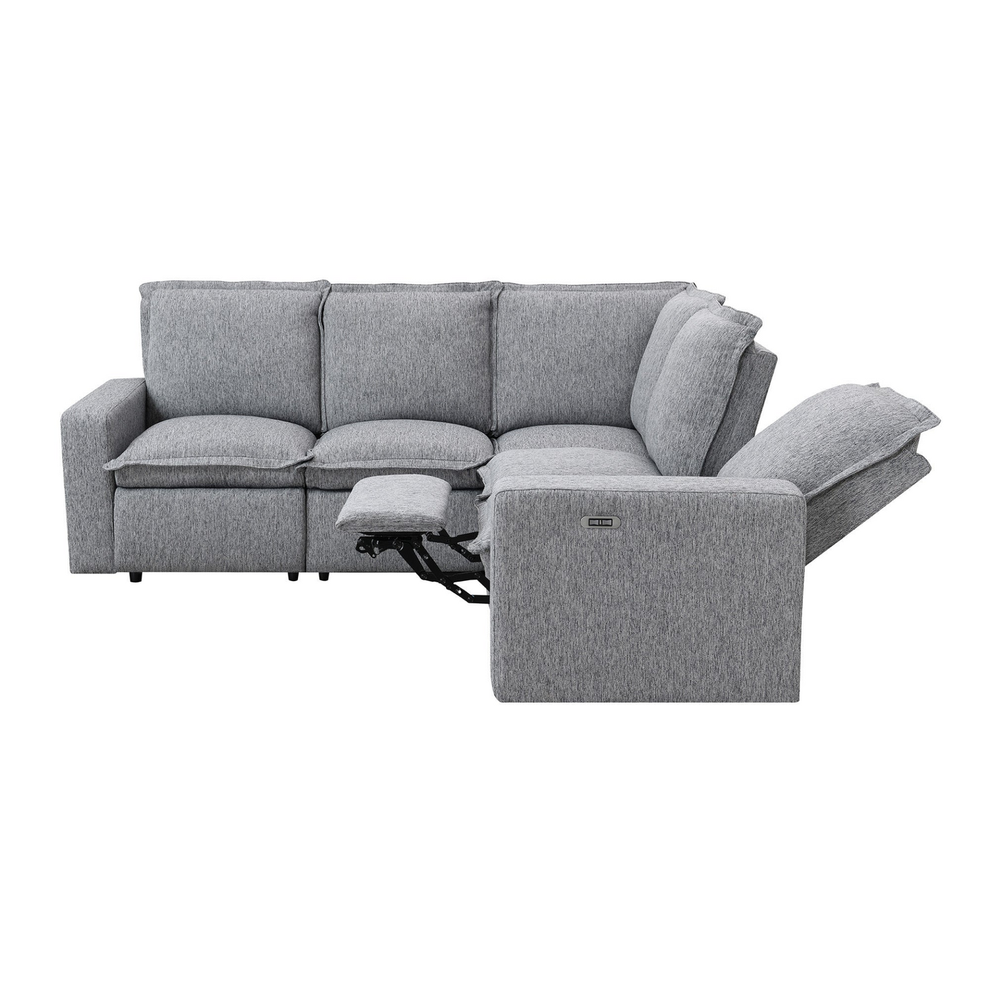 Sofa & Chair sets | Power Recliner Chair Home Theater Seating Soft Chair with USB Port for Living Room, Bedroom, Theater room, Grey | casafoyer.myshopify.com