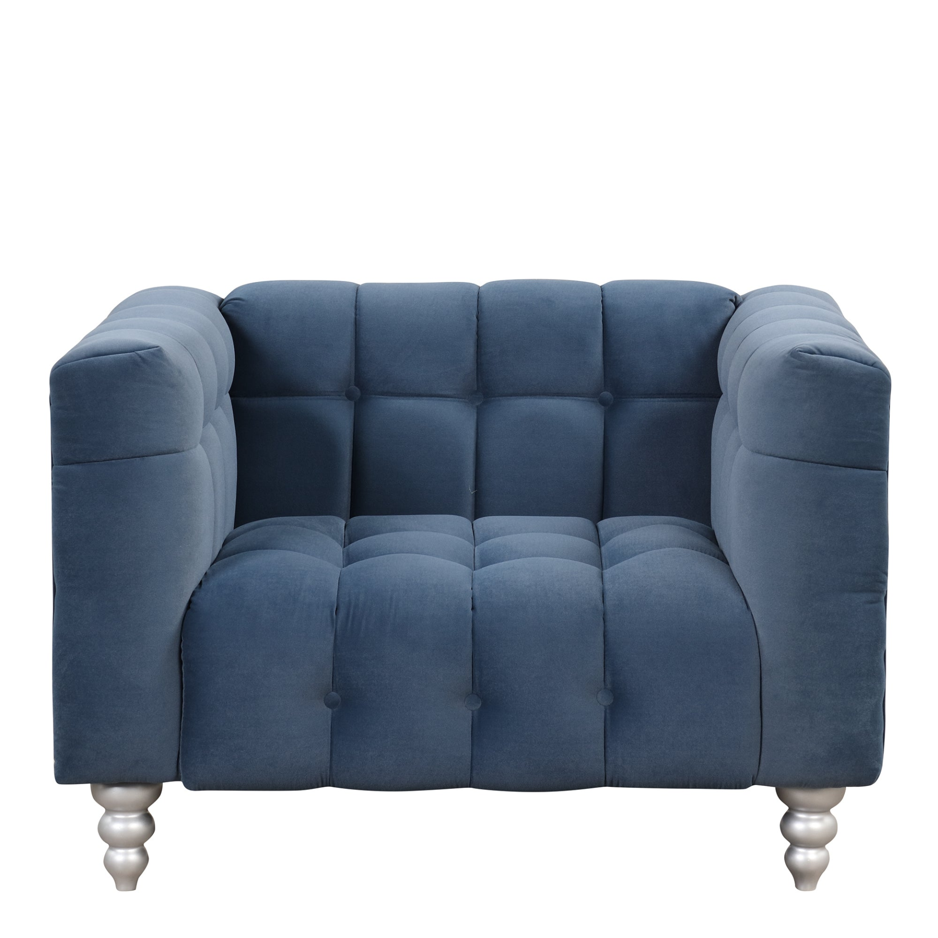 Sofa & Chair sets | Modern Sofa Dutch Fluff Upholstered sofa with solid wood legs, buttoned tufted backrest,blue | casafoyer.myshopify.com