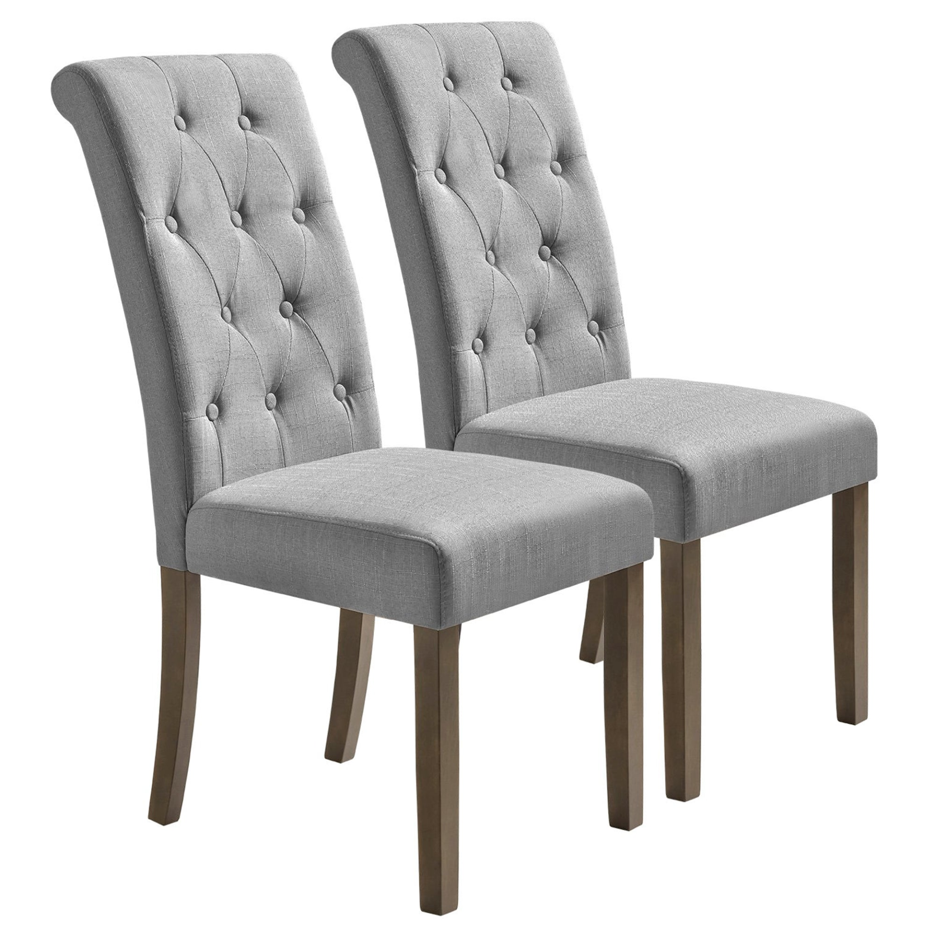 Sofa & Chair sets | Aristocratic Style Dining Chair Noble and Elegant Solid Wood Tufted Dining Chair Dining Room Set (Set of 2) | casafoyer.myshopify.com