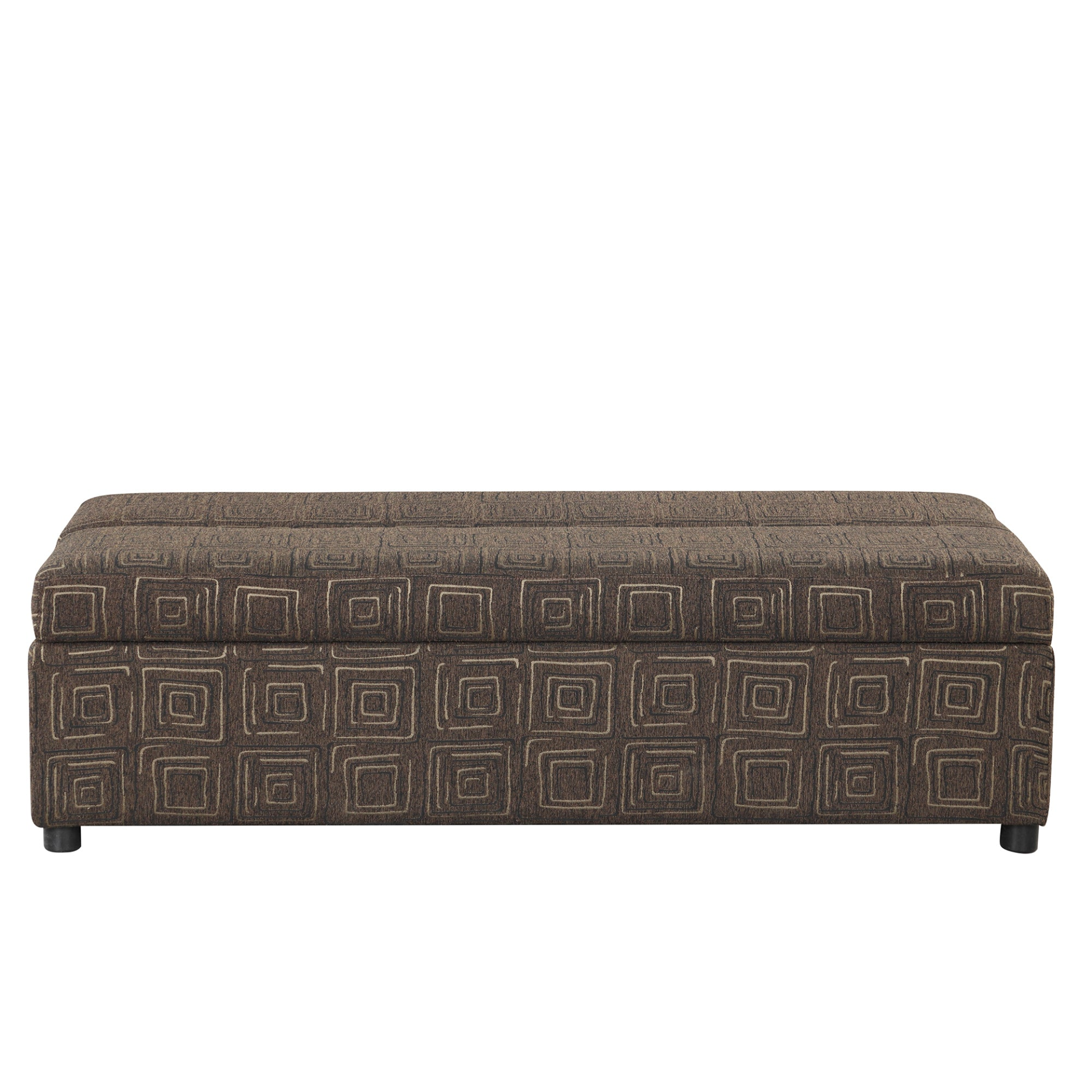 OTTOMAN | Full Size Folding Ottoman Sleeper Bed with Mattress Convertible Guest Bed Brown | casafoyer.myshopify.com