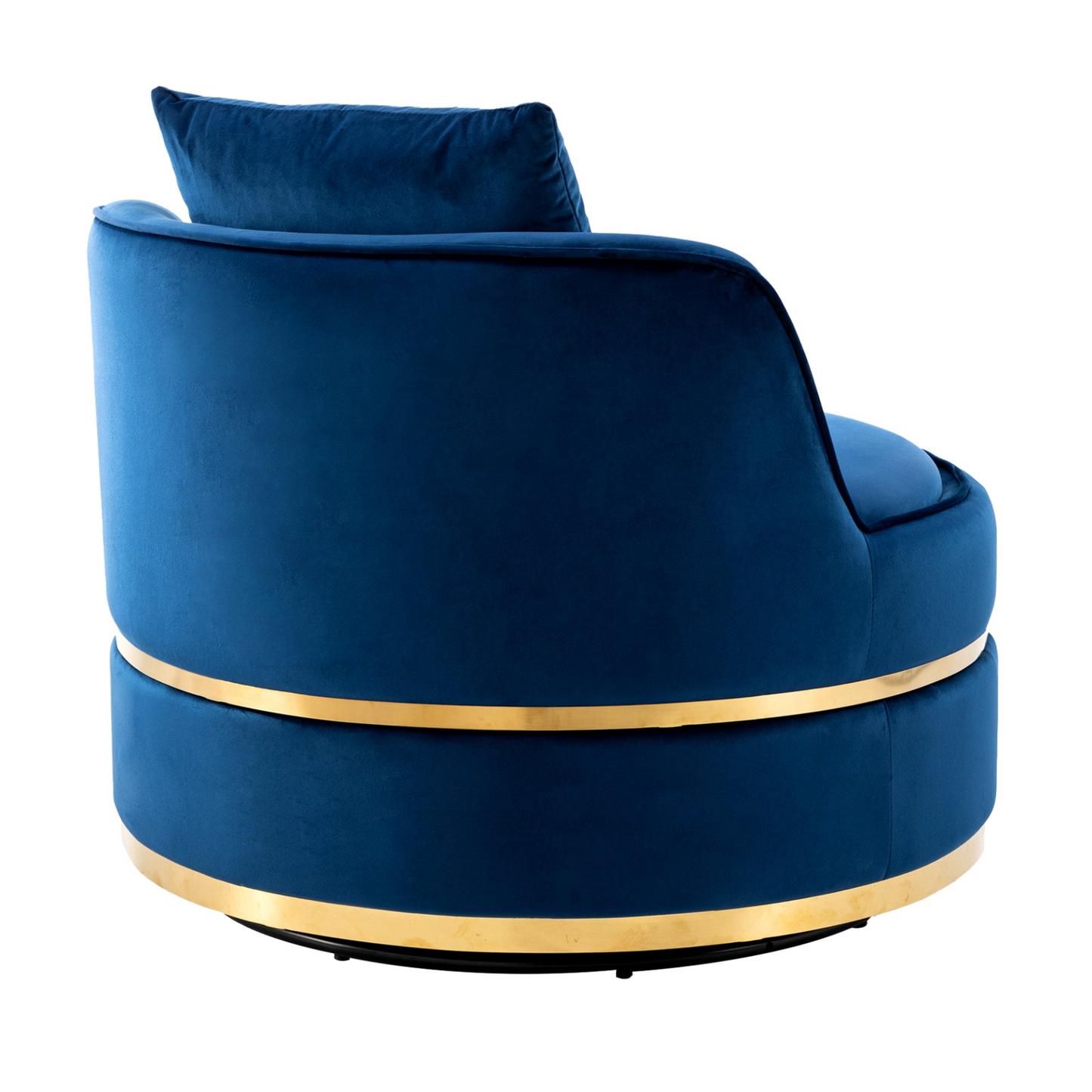 Sofa & Chair sets | 360 Degree Swivel Accent Chair Velvet Modern Upholstered Barrel Chair Over-Sized Soft Chair with Seat Cushion for Living Room, Bedroom, Office, Apartment, Blue | casafoyer.myshopify.com