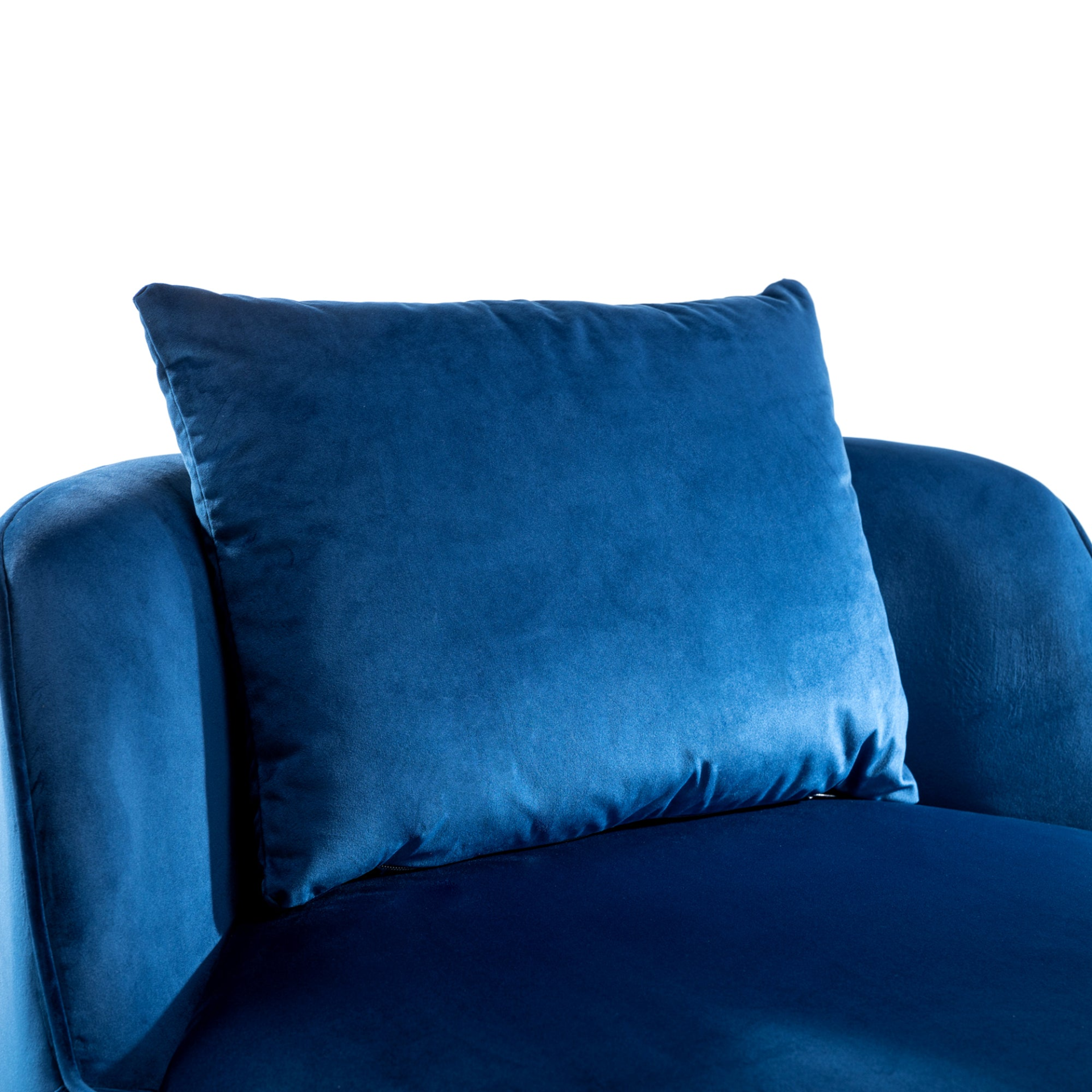 Sofa & Chair sets | 360 Degree Swivel Accent Chair Velvet Modern Upholstered Barrel Chair Over-Sized Soft Chair with Seat Cushion for Living Room, Bedroom, Office, Apartment, Blue | casafoyer.myshopify.com