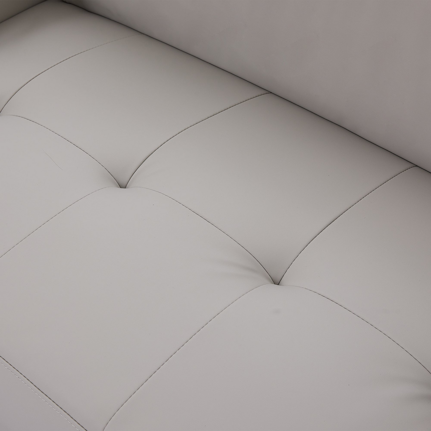 Sofa & Chair sets | Contemporary Sofa Stylish Sofa Couch with a Round Storage Ottoman and Three Removable Pillows for Living Room, Grey | casafoyer.myshopify.com