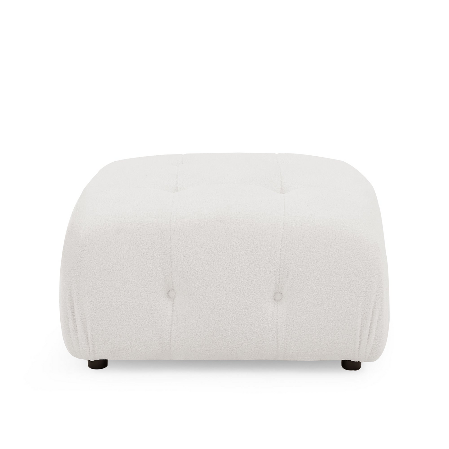 [product_type] | Modular Sectional Sofa, Button Tufted Designed and DIY Combination,L Shaped Couch with Reversible Ottoman, Ivory Teddy Fabric | casafoyer.myshopify.com